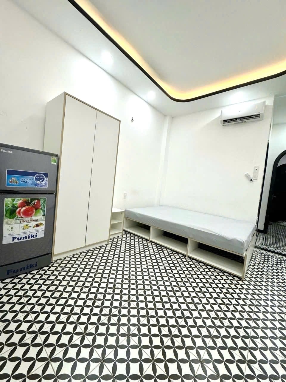 Phòng trọ Studio 25m2 tại TT House Dương Bá Trạc - Quận 8 - Phòng ngủ