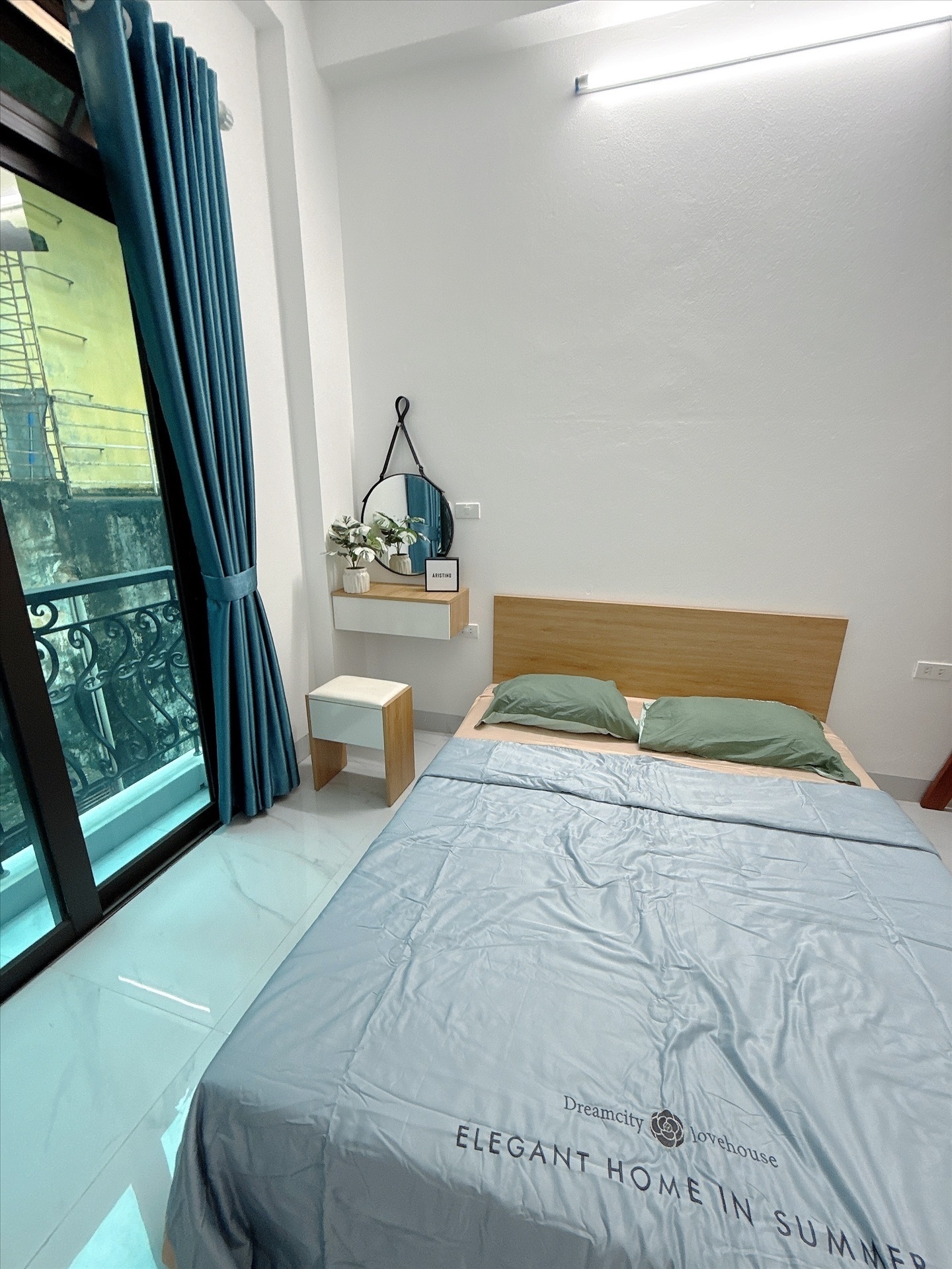 Phòng trọ Studio 25m2 tại AT Home Hoàng Quốc Việt - Cầu Giấy - Phòng ngủ