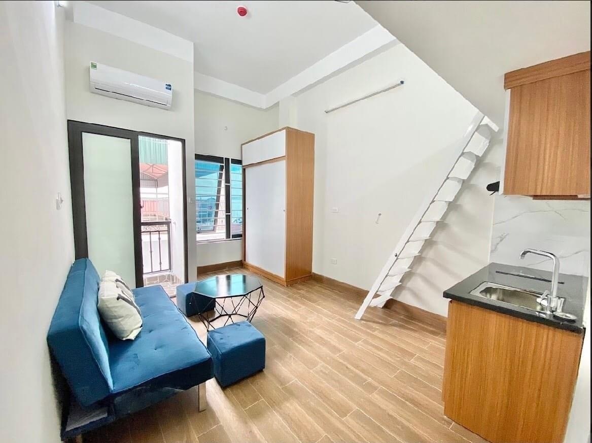 Phòng trọ Duplex 25m2 tại BP Home 2 Yên Hòa - Cầu Giấy - Phòng khách