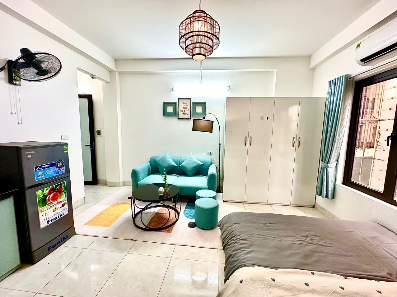 Phòng trọ Studio 30m2 tại DT Apartment Mỹ Đình - Nam Từ Liêm - Phòng khách