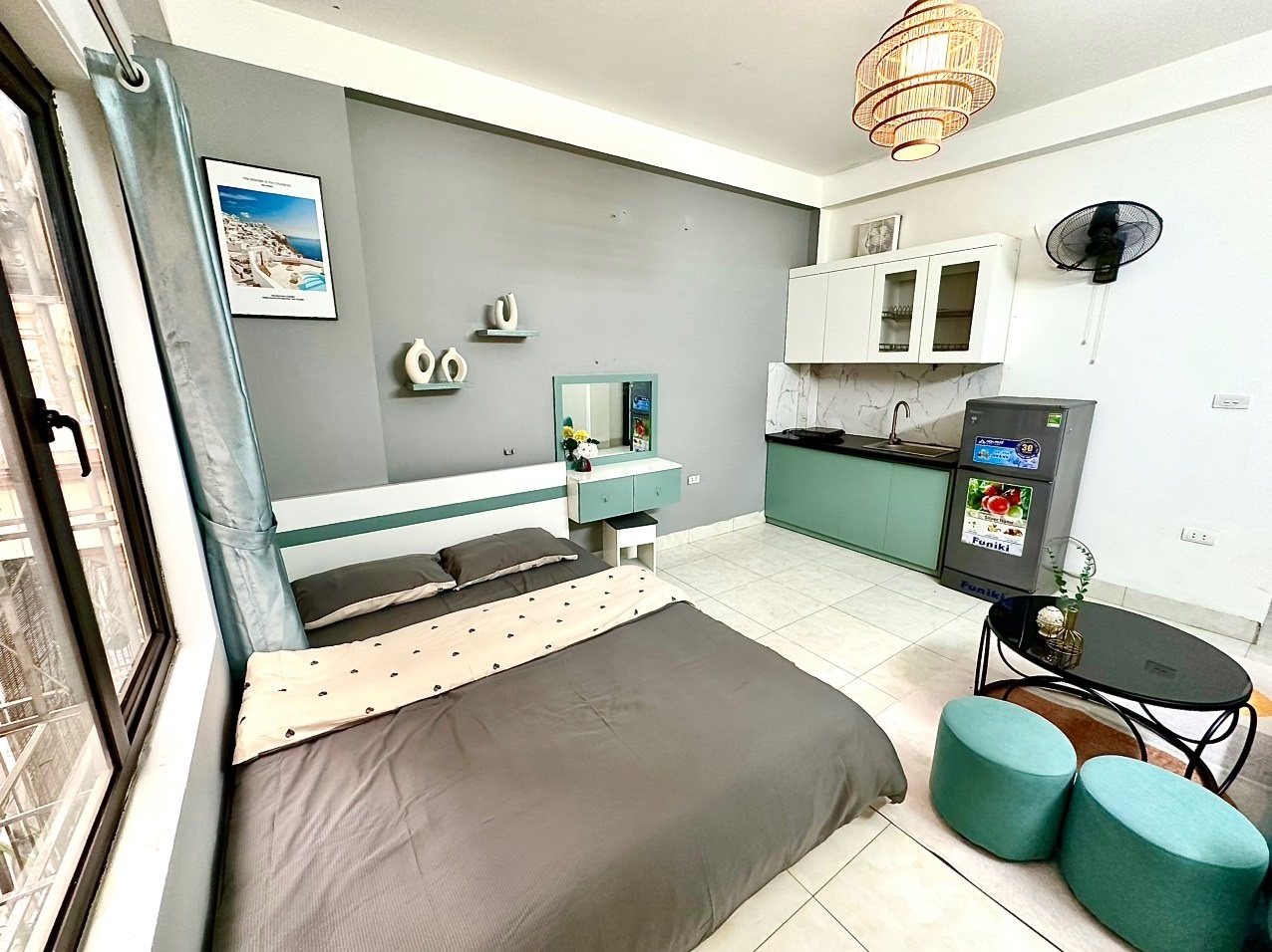 Phòng trọ Studio 30m2 tại DT Apartment Mỹ Đình - Nam Từ Liêm - Phòng ngủ