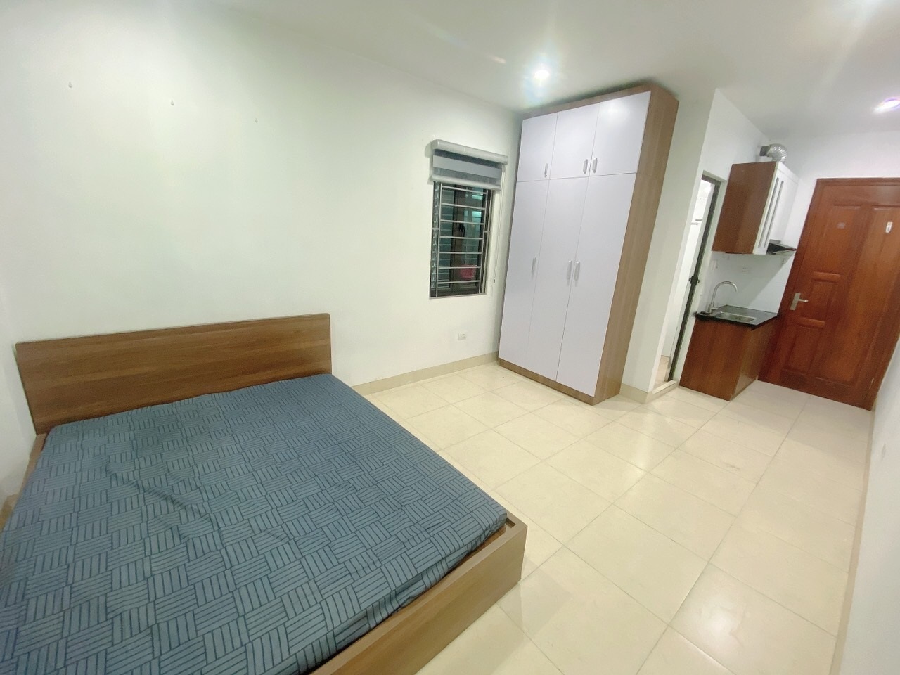 Phòng trọ Studio 25m2 tại DT Apartment Nguyễn Ngọc Vũ - Cầu Giấy - Phòng ngủ