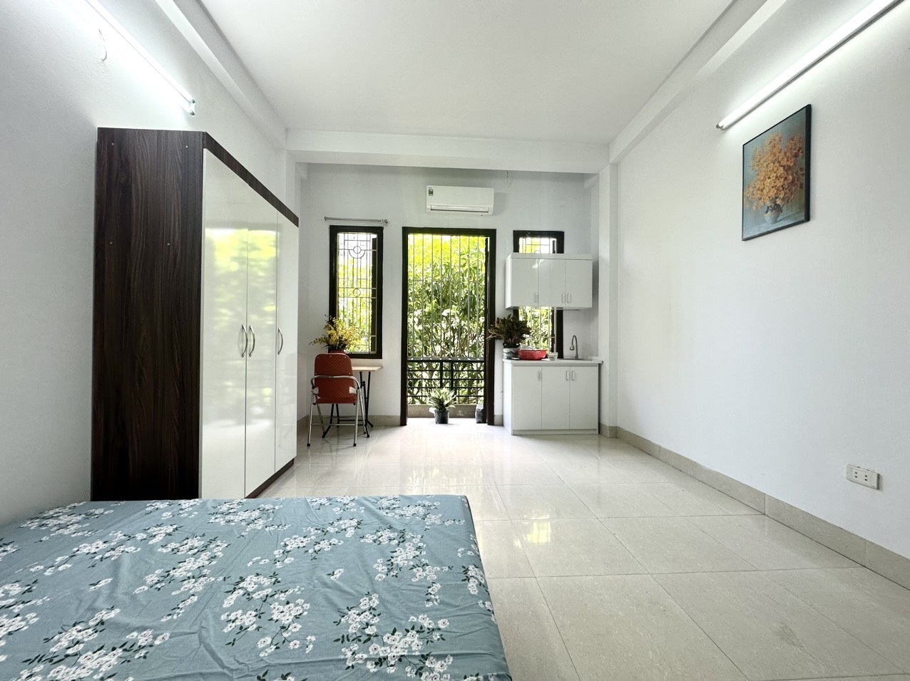 Phòng trọ Studio 23m2 tại NT House Trung Kính - Cầu Giấy - Phòng ngủ