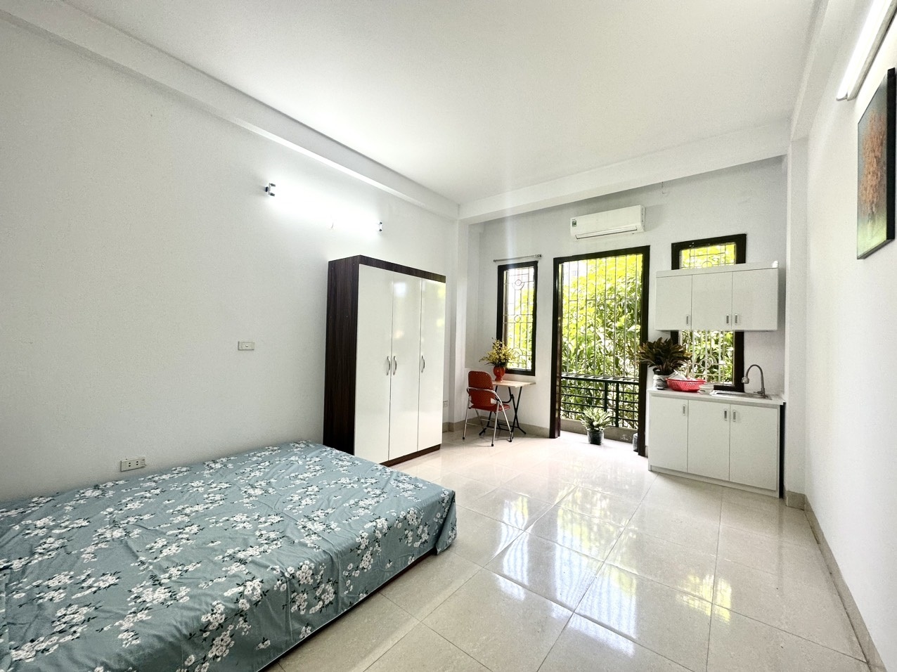 Phòng trọ Studio 23m2 tại NT House Trung Kính - Cầu Giấy - Phòng ngủ
