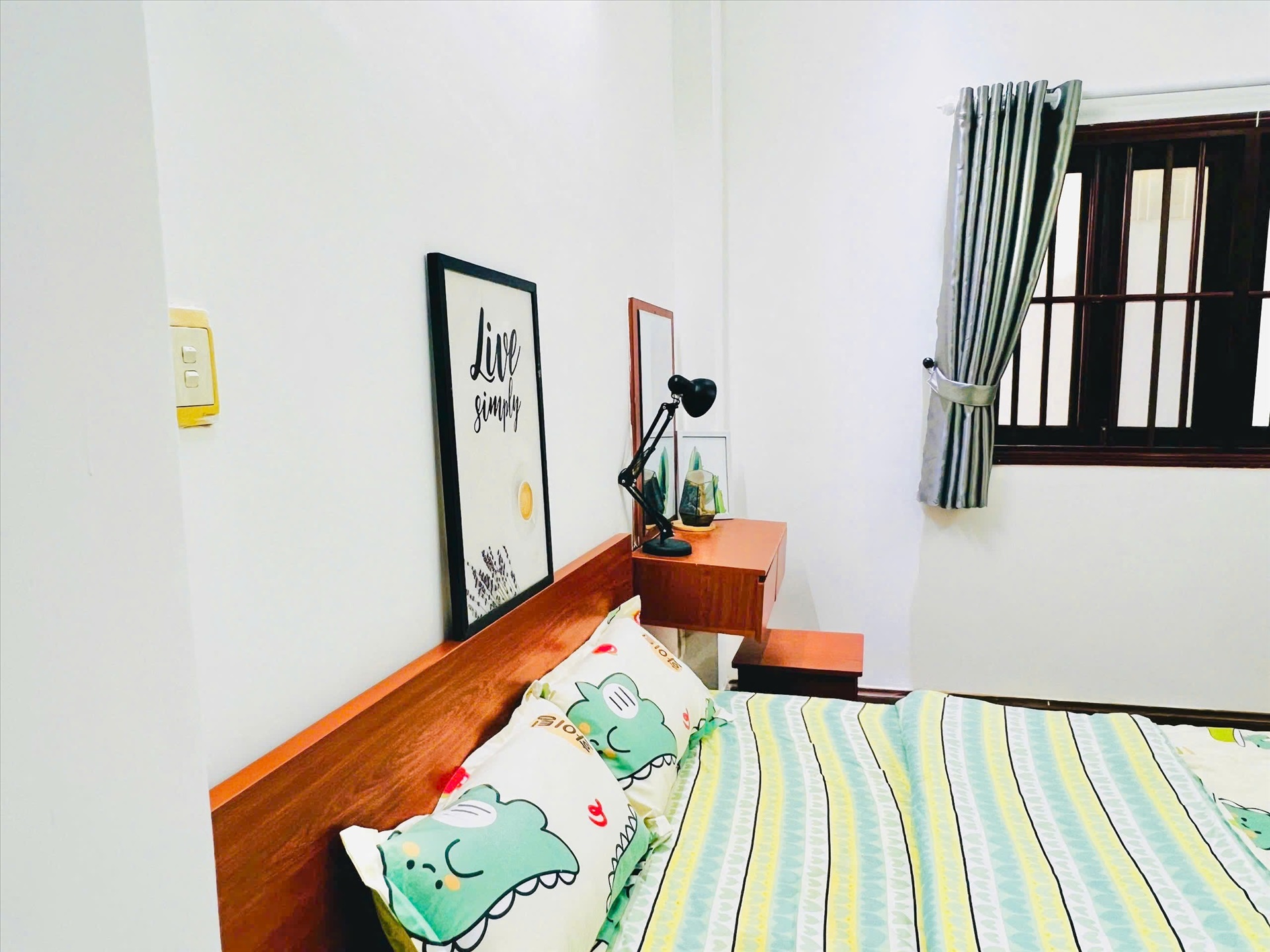 Phòng trọ Studio 25m2 tại The Link House Nguyễn Cửu Vân - Bình Thạnh - Phòng ngủ