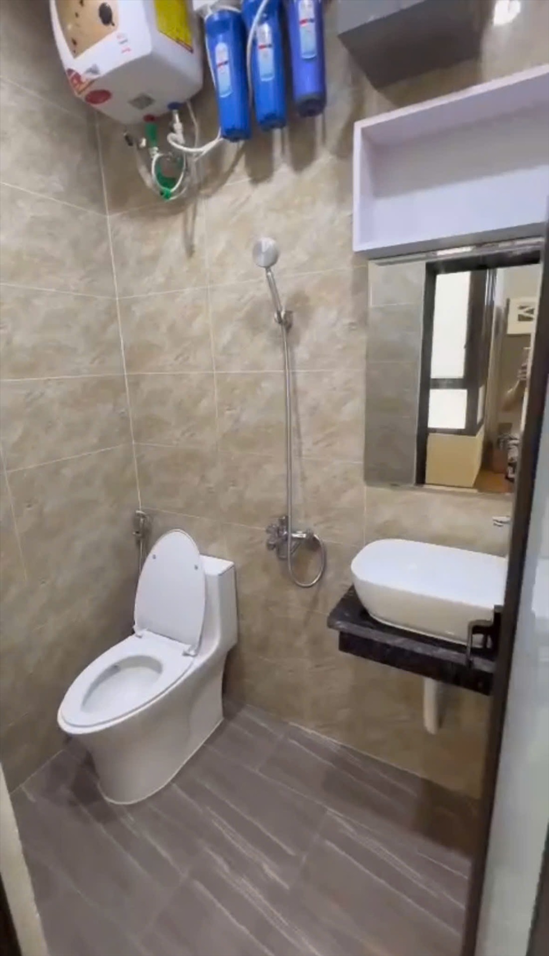 Phòng trọ Studio 20m2 tại TT Apartment Hồ Tùng Mậu - Cầu Giấy - Phòng tắm