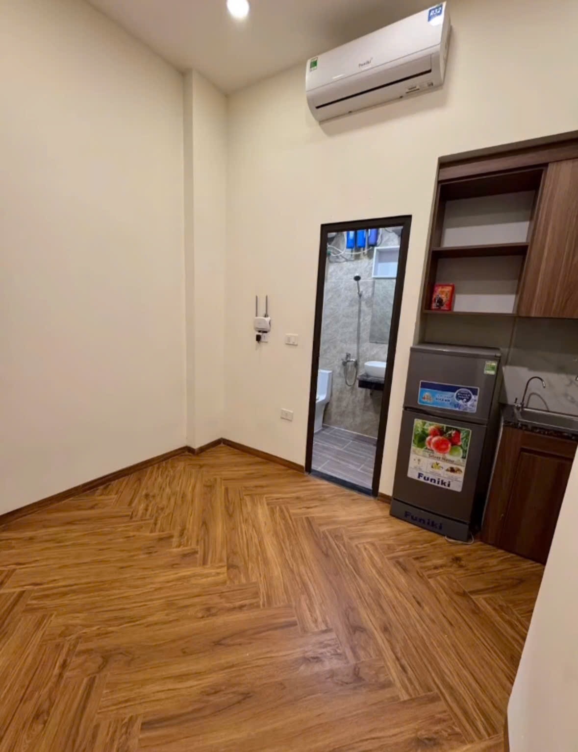 Phòng trọ Studio 25m2 tại TT Apartment Hồ Tùng Mậu - Cầu Giấy - Phòng ngủ