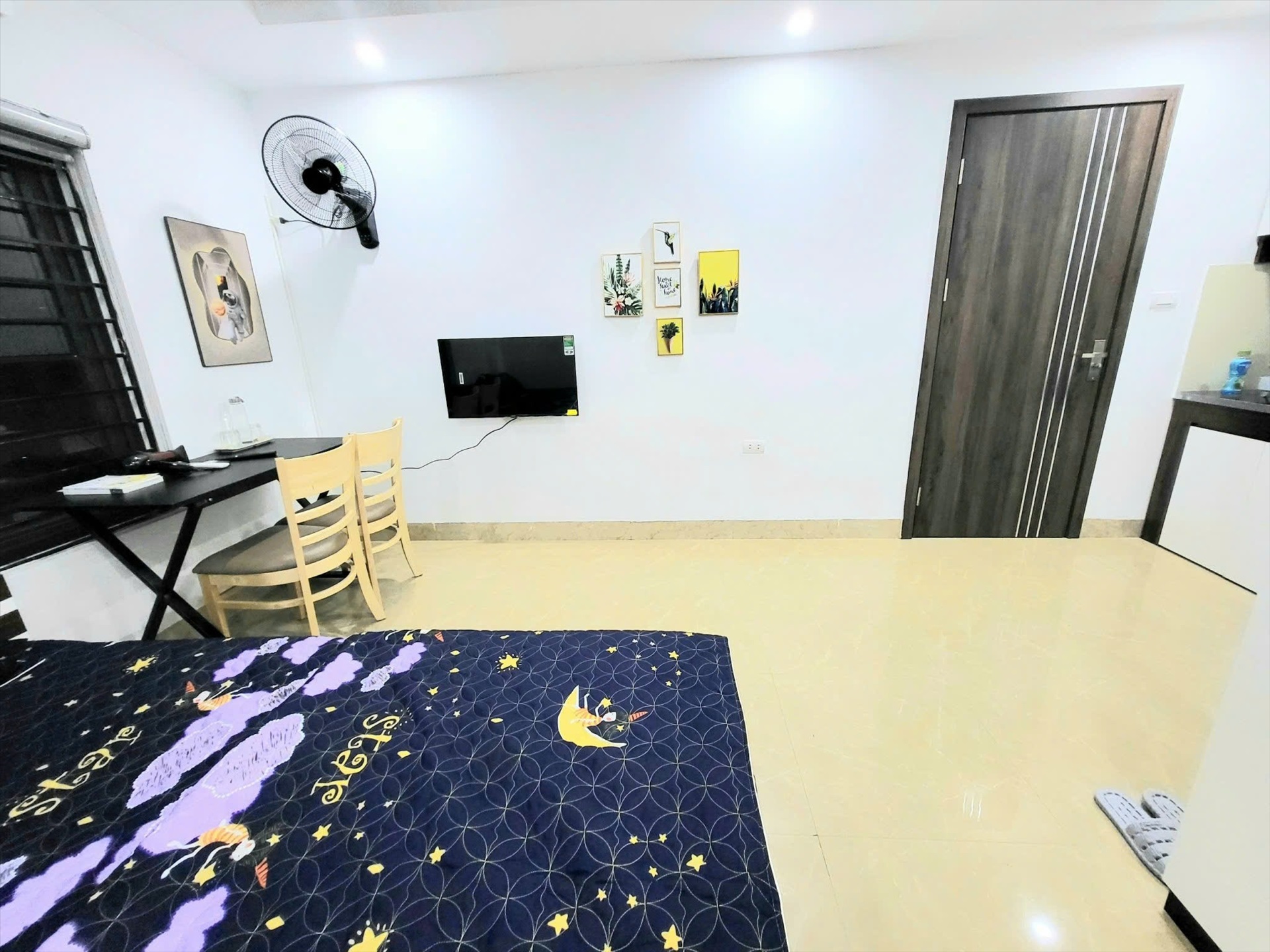 Phòng trọ Studio 25m2 tại Ruby Relax Home Phú Mỹ - Nam Từ Liêm - Phòng ngủ