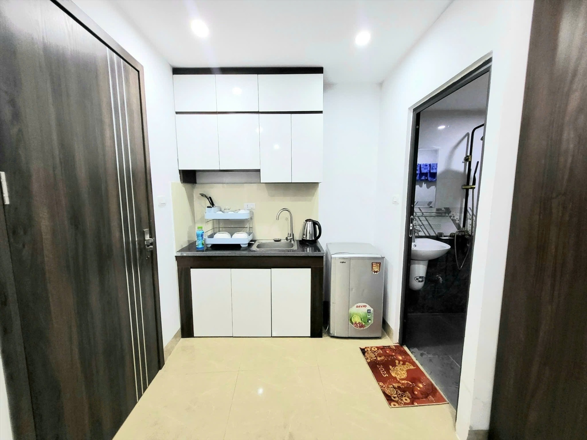 Phòng trọ Studio 25m2 tại Ruby Relax Home Phú Mỹ - Nam Từ Liêm - Phòng bếp