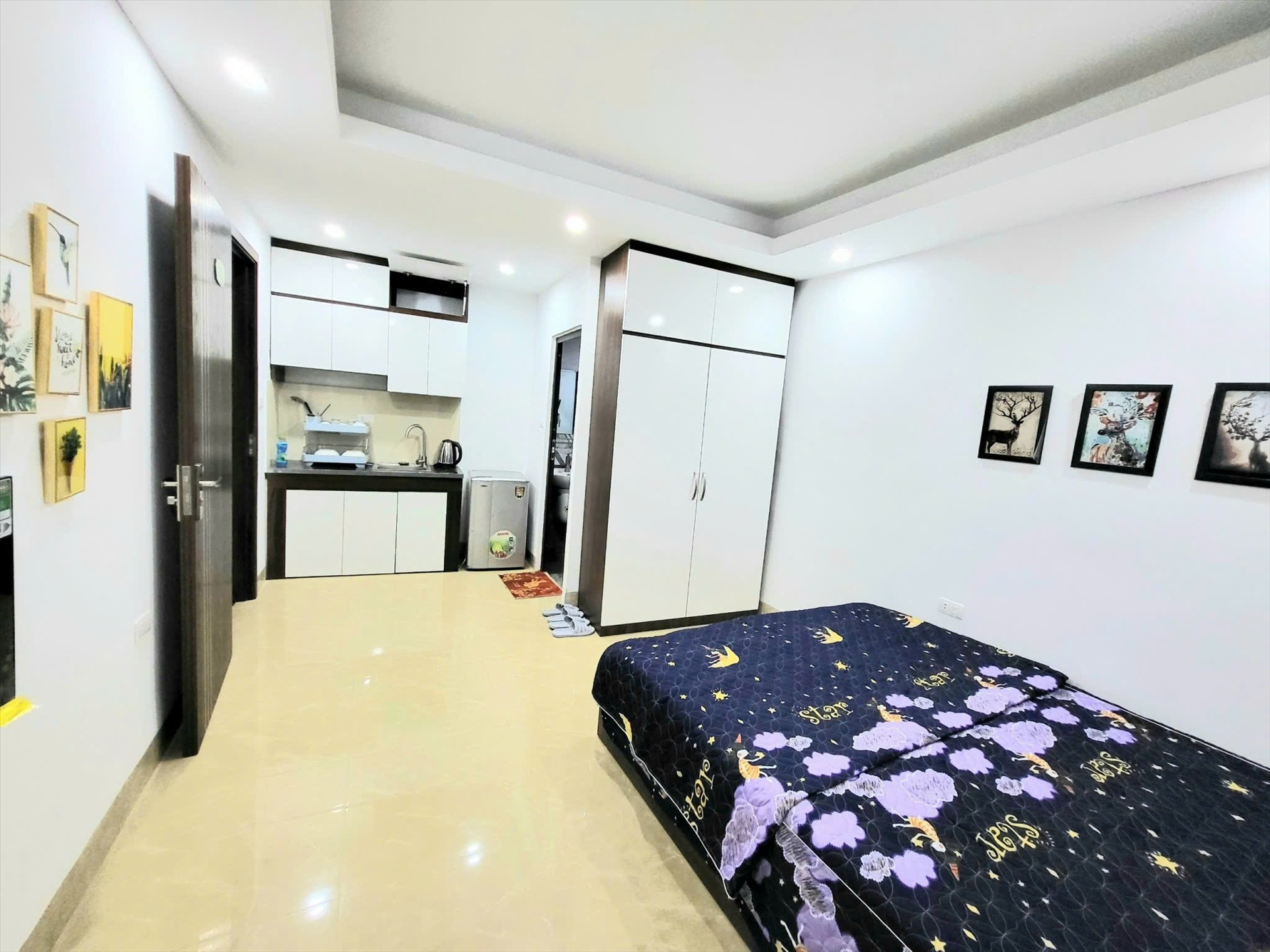 Phòng trọ Studio 25m2 tại Ruby Relax Home Phú Mỹ - Nam Từ Liêm - Phòng bếp