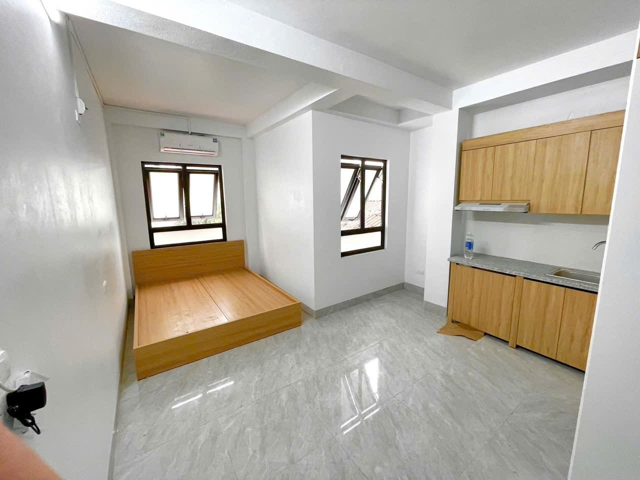 Phòng trọ Studio 24m2 tại TN Room Cầu Diễn - Bắc Từ Liêm - Phòng ngủ