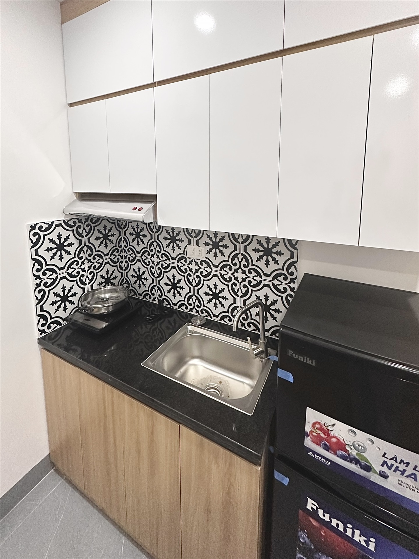 Phòng trọ Studio 20m2 tại DreamHouse Yên Hòa - Cầu Giấy - Phòng bếp