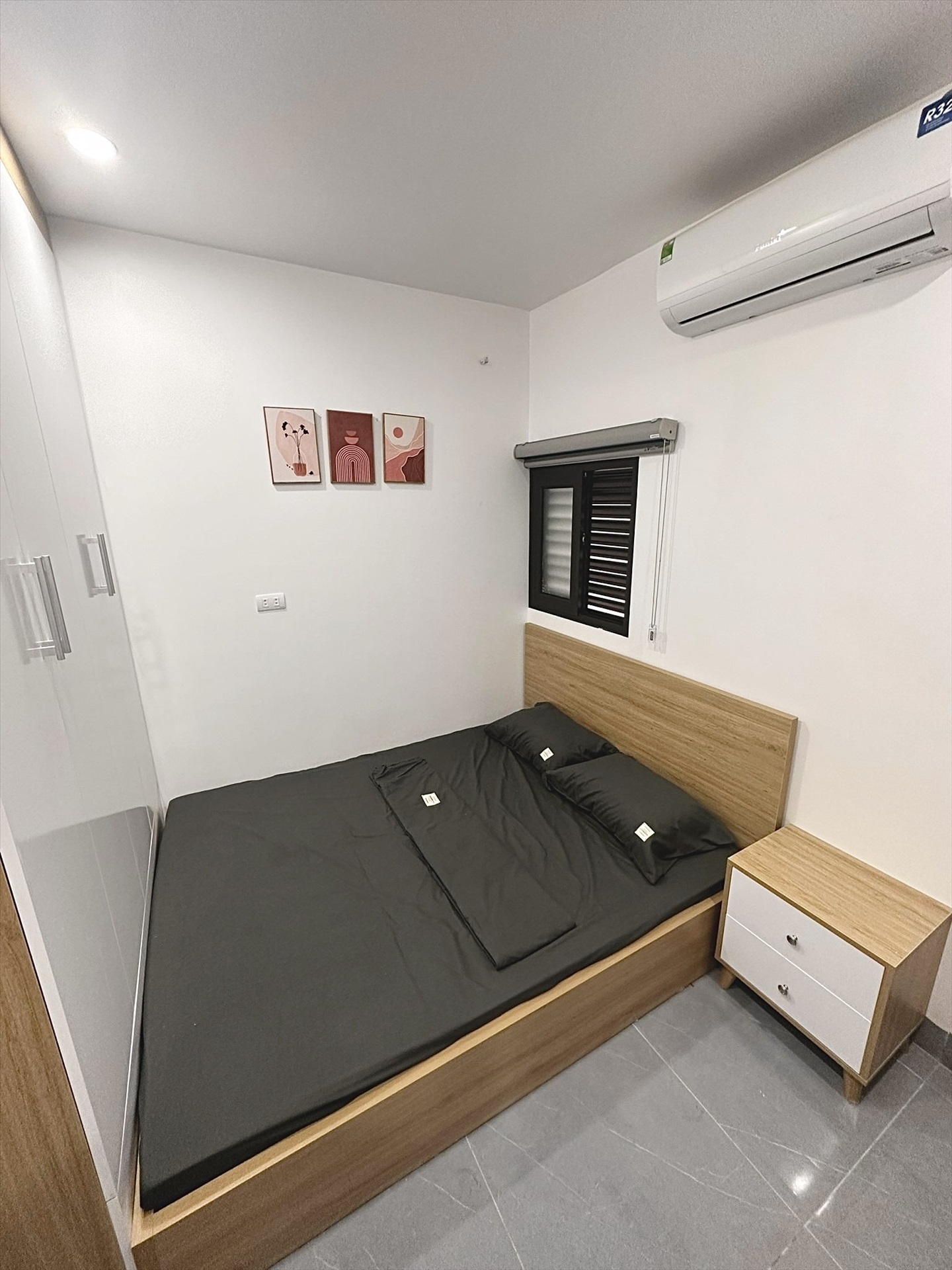 Phòng trọ Studio 20m2 tại DreamHouse Yên Hòa - Cầu Giấy - Phòng ngủ