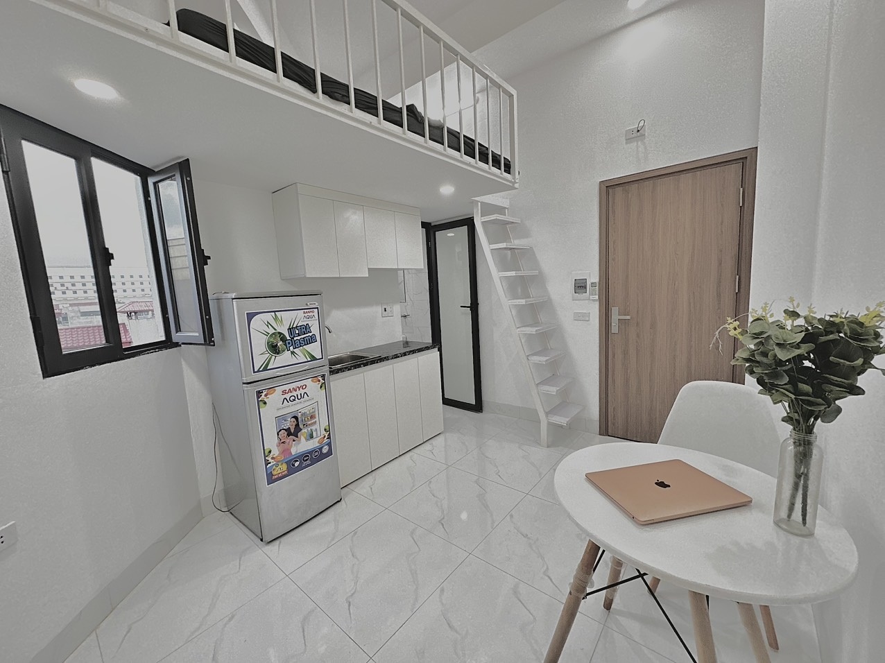 Phòng trọ Duplex 15m2 tại DreamHouse Hoàng Quốc Việt - Cầu Giấy - Phòng ngủ
