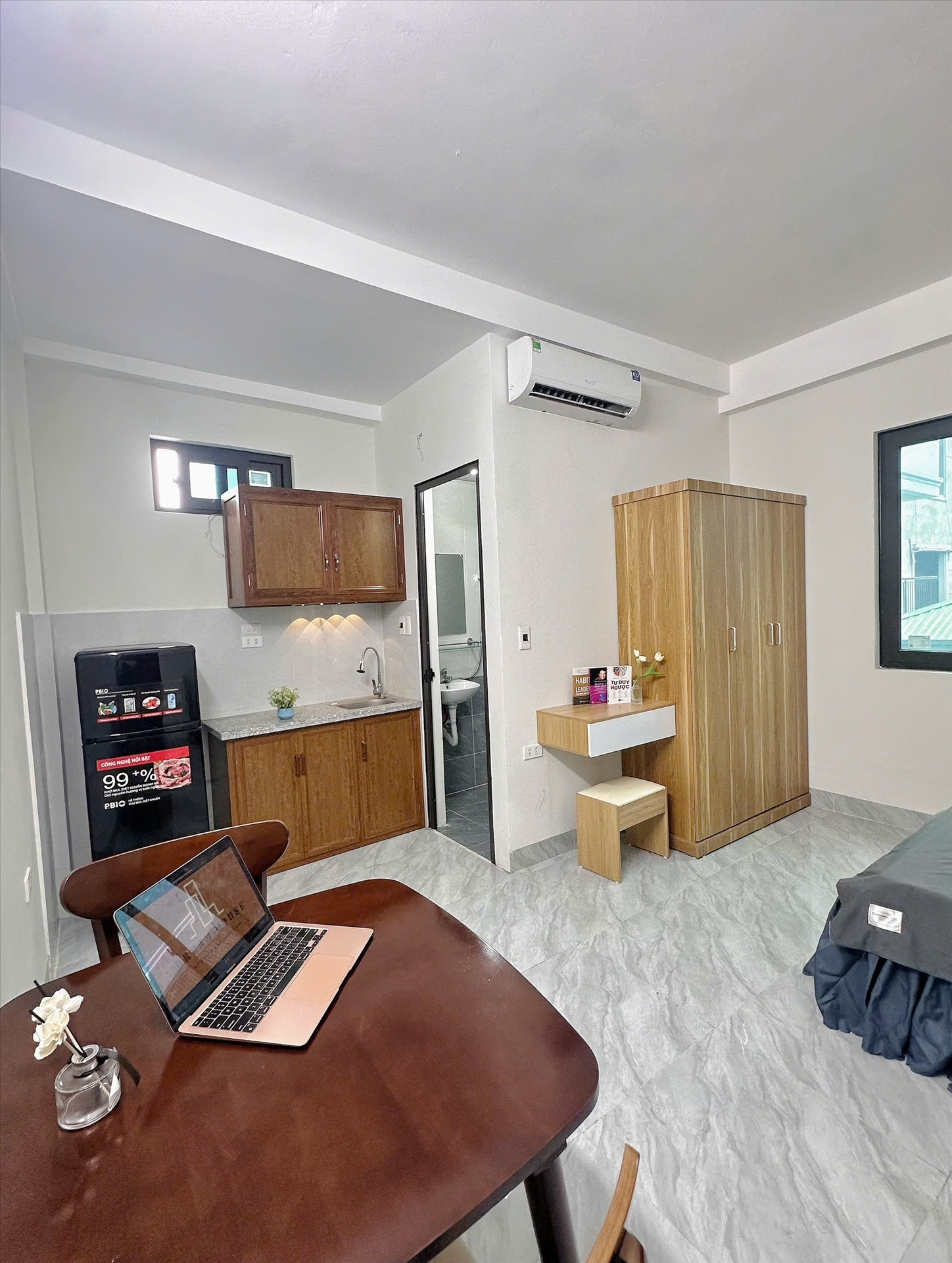 Phòng trọ Studio 30m2 tại DreamHouse Cầu Giấy - Cầu Giấy - Phòng ngủ