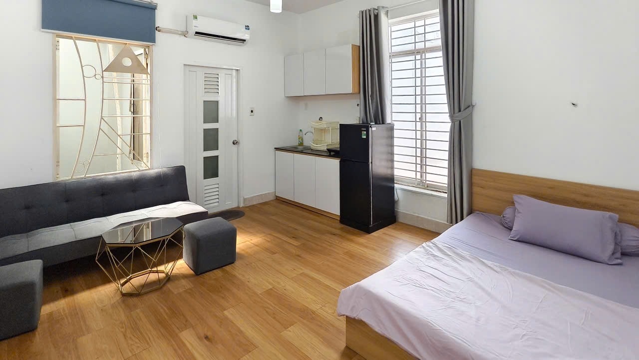 Phòng trọ Studio 25m2 tại SHouse Bàn Cờ - Quận 3 - Phòng ngủ