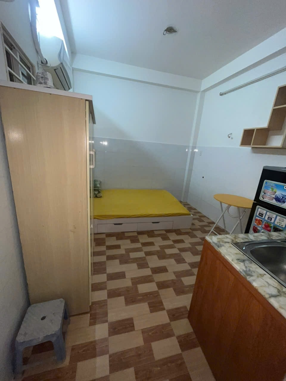 Phòng trọ Studio 20m2 tại YN House Vạn Kiếp - Bình Thạnh - Phòng ngủ