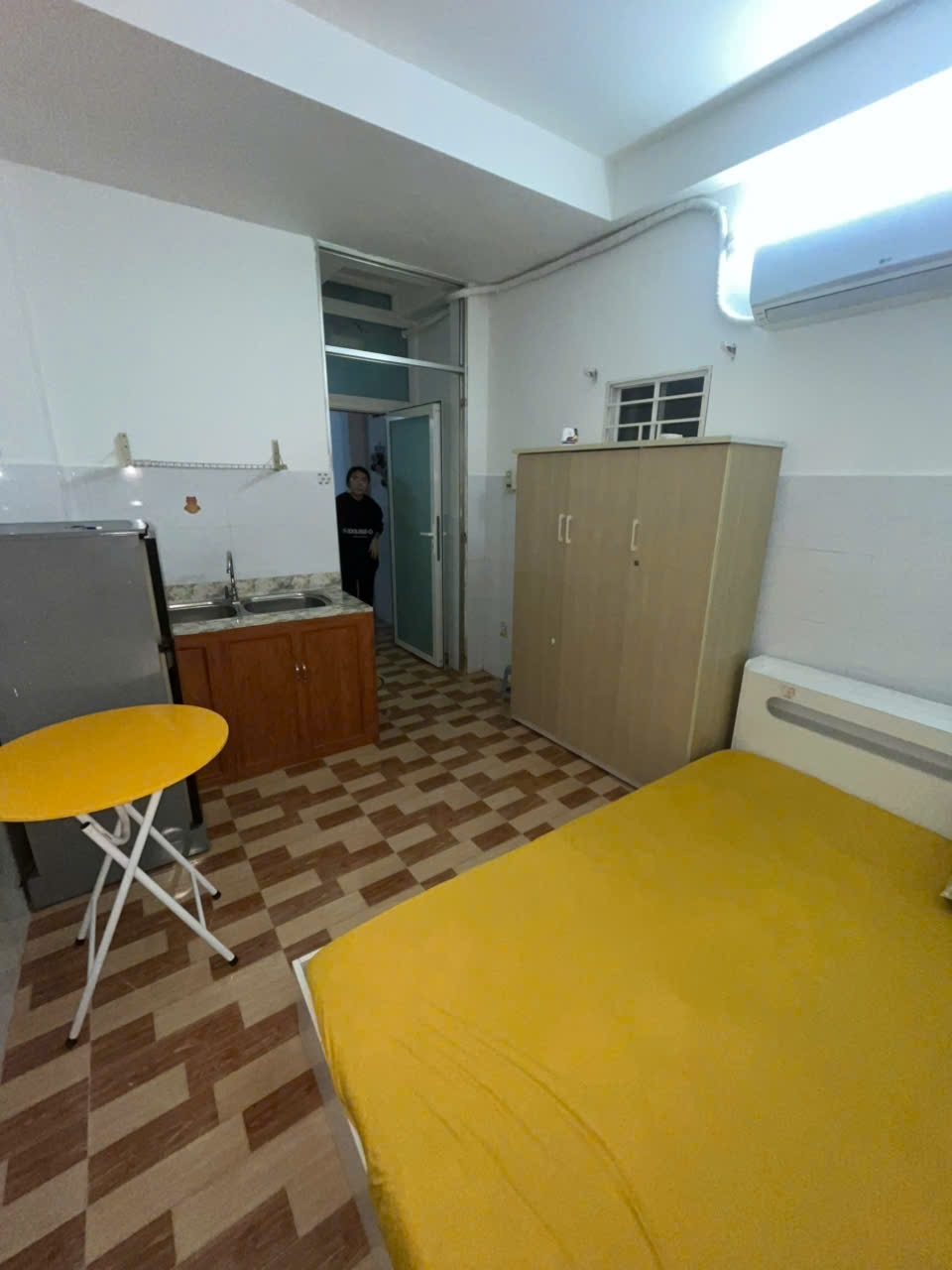 Phòng trọ Studio 20m2 tại YN House Vạn Kiếp - Bình Thạnh - Phòng ngủ