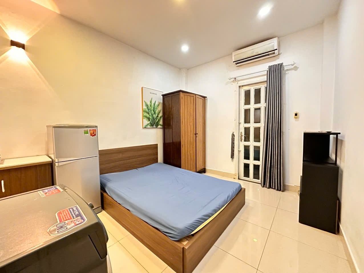 Phòng trọ Studio 28m2 tại AT House Hòa Hảo - Quận 10 - Phòng ngủ