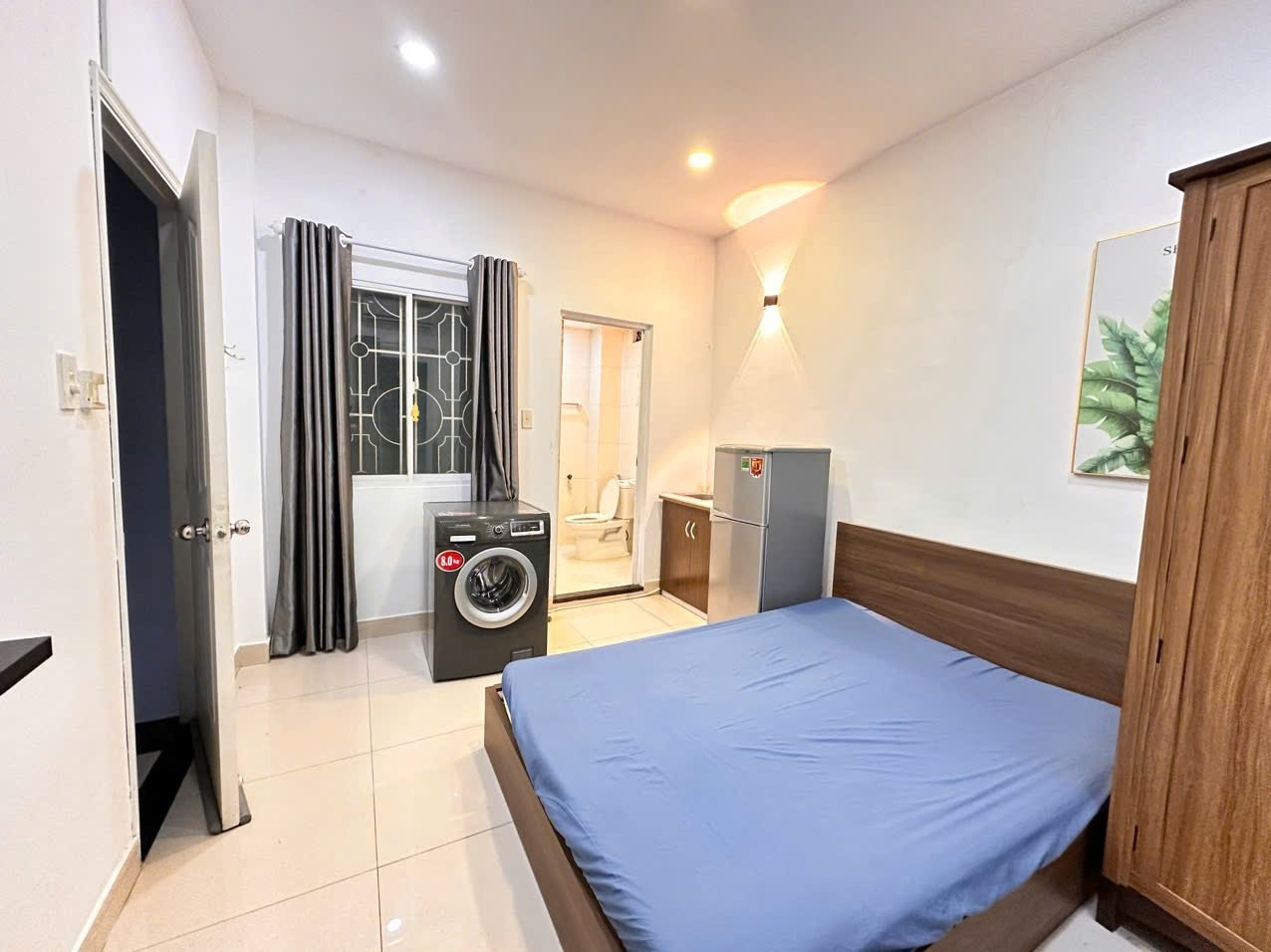 Phòng trọ Studio 28m2 tại AT House Hòa Hảo - Quận 10 - Phòng ngủ