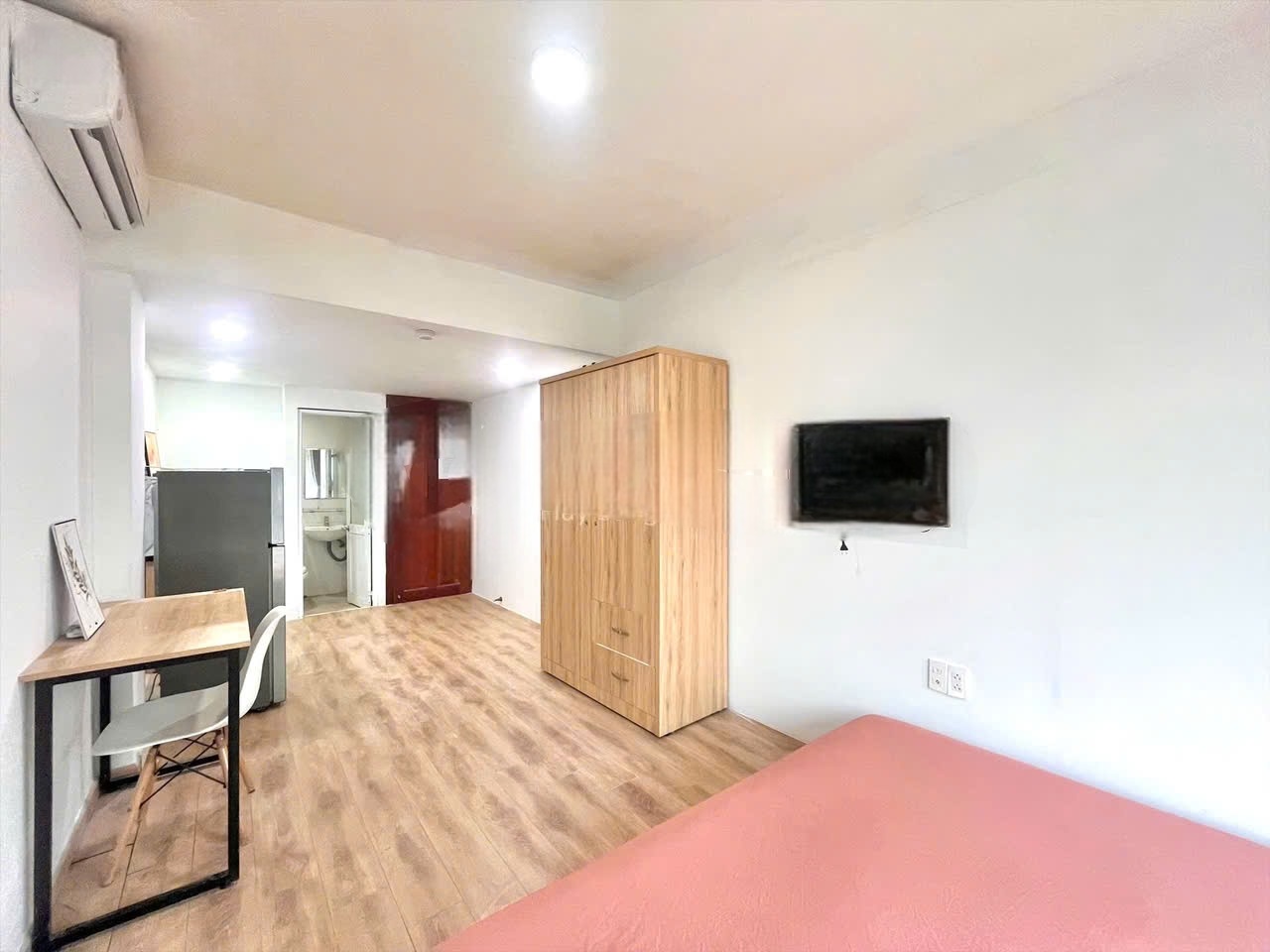 Phòng trọ Studio 25m2 tại HT Home Đường số 9 - Quận 7 - Phòng khách