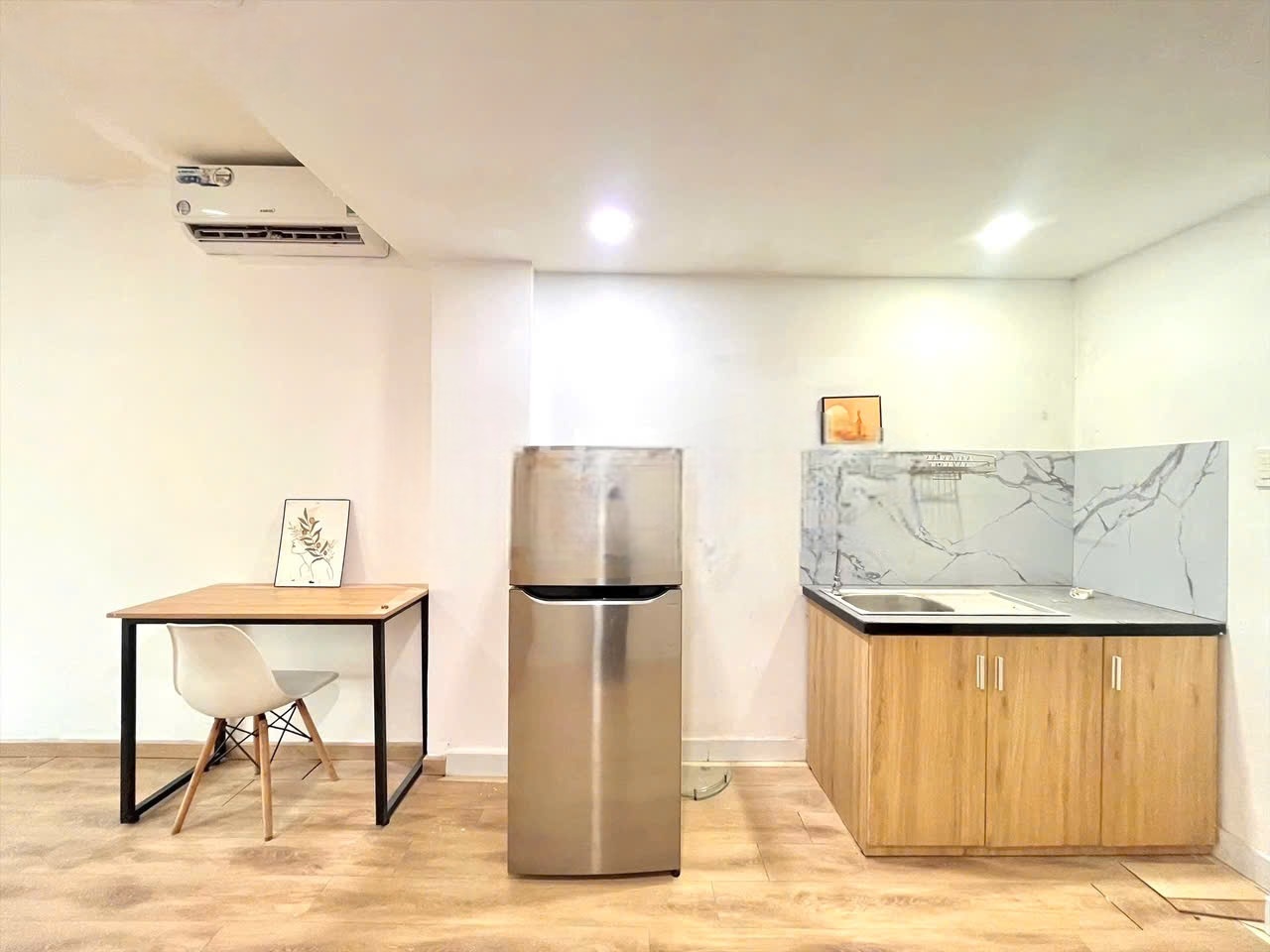 Phòng trọ Studio 25m2 tại HT Home Đường số 9 - Quận 7 - Phòng bếp