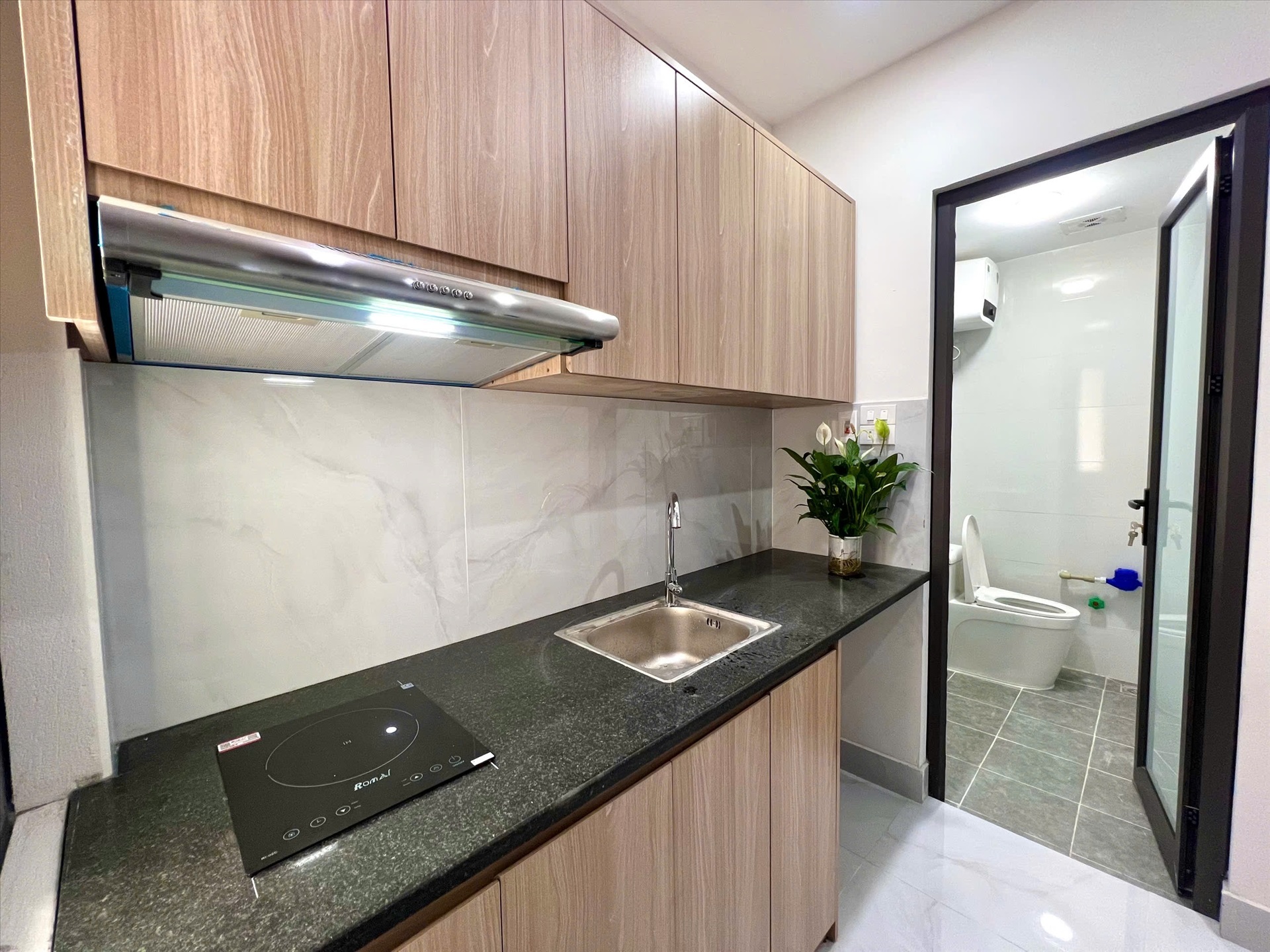 Phòng trọ Duplex 18m2 tại ND Home Lê Đức Thọ - Nam Từ Liêm - Phòng bếp