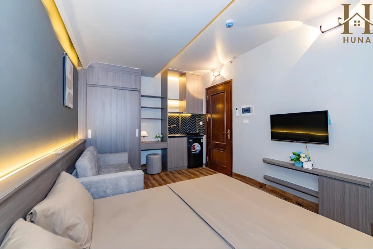 Phòng trọ Studio 25m2 tại ND Home Miếu Đầm - Nam Từ Liêm - Phòng khách