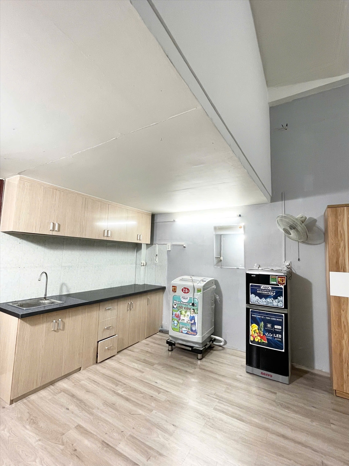Phòng trọ Duplex 40m2 tại AT Home Nguyễn Gia Trí - Bình Thạnh - Phòng bếp