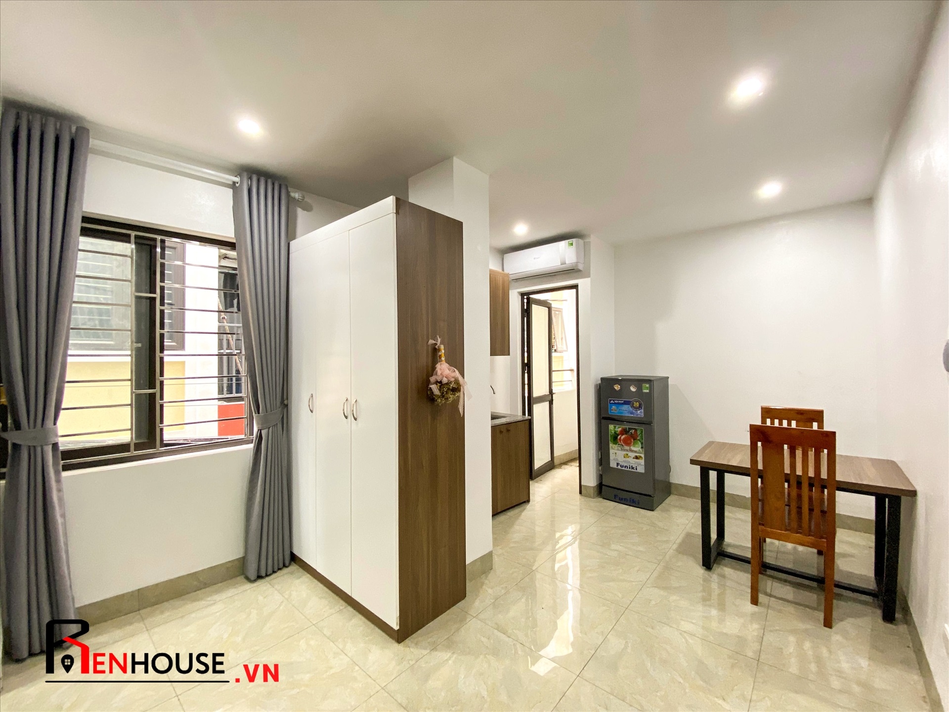 Phòng trọ Studio 30m2 tại RenHouse 1 Mỹ Đình - Nam Từ Liêm - Phòng ngủ