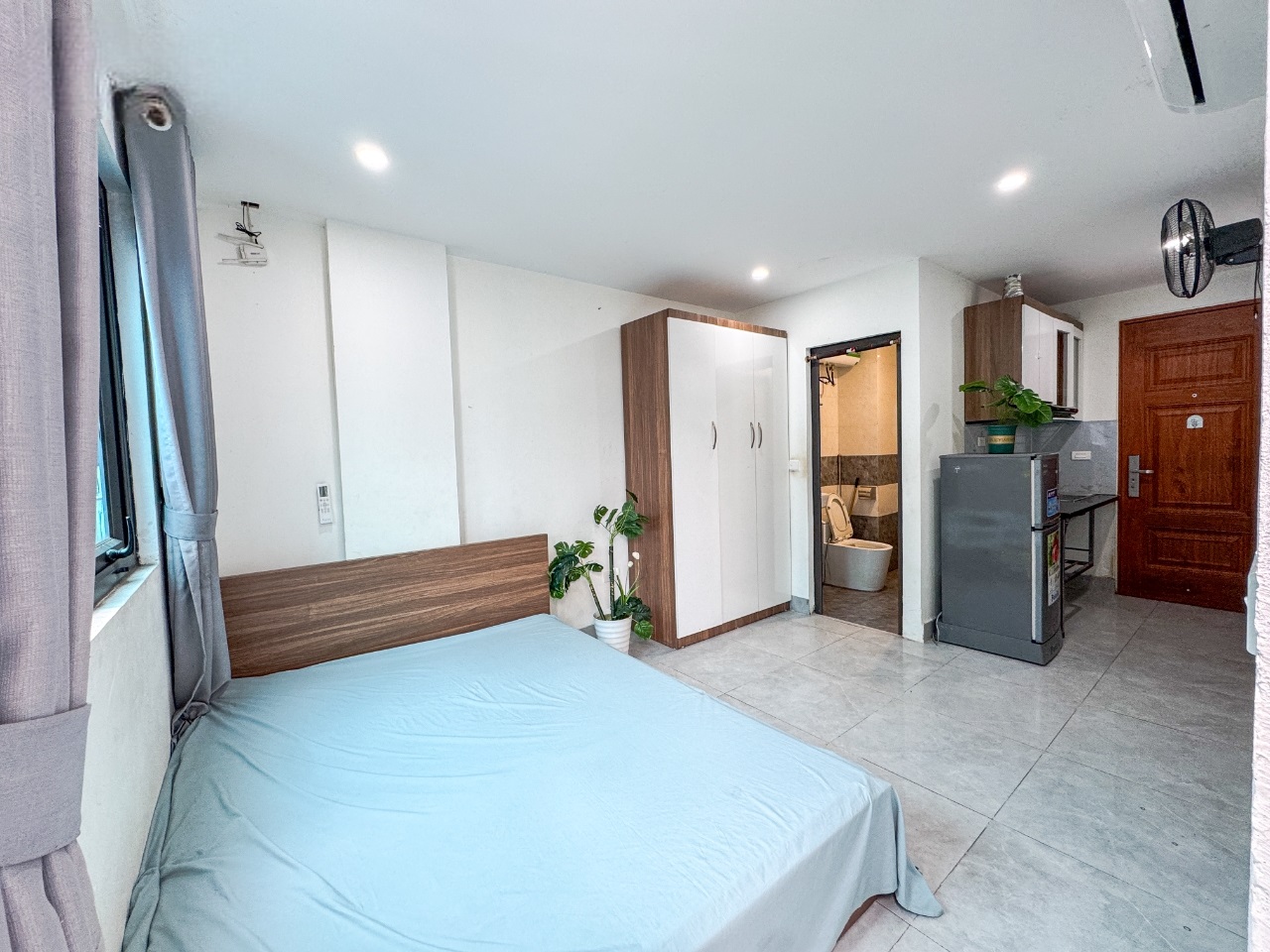 Phòng trọ Studio 25m2 tại RenHouse Phú Diễn - Bắc Từ Liêm - Phòng ngủ