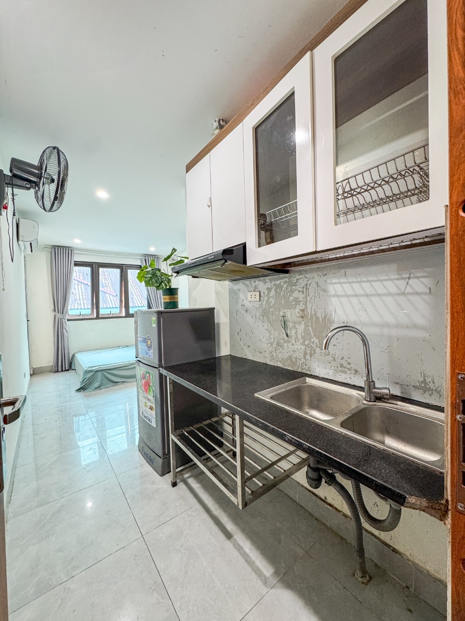Phòng trọ Studio 25m2 tại RenHouse Phú Diễn - Bắc Từ Liêm - Phòng bếp