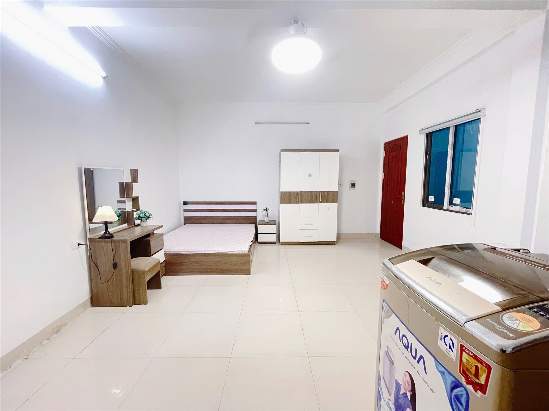 Phòng trọ Studio 35m2 tại Suha Home Trần Thái Tông - Cầu Giấy - Phòng ngủ