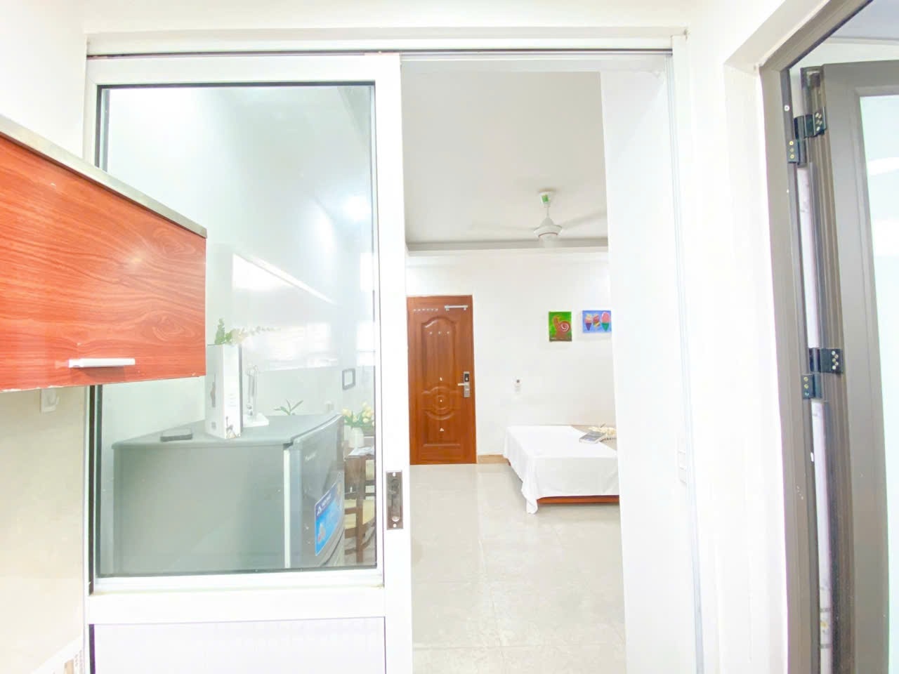 Phòng trọ Studio 28m2 tại Suha Home Nguyễn Ngọc Vũ - Cầu Giấy - Phòng bếp
