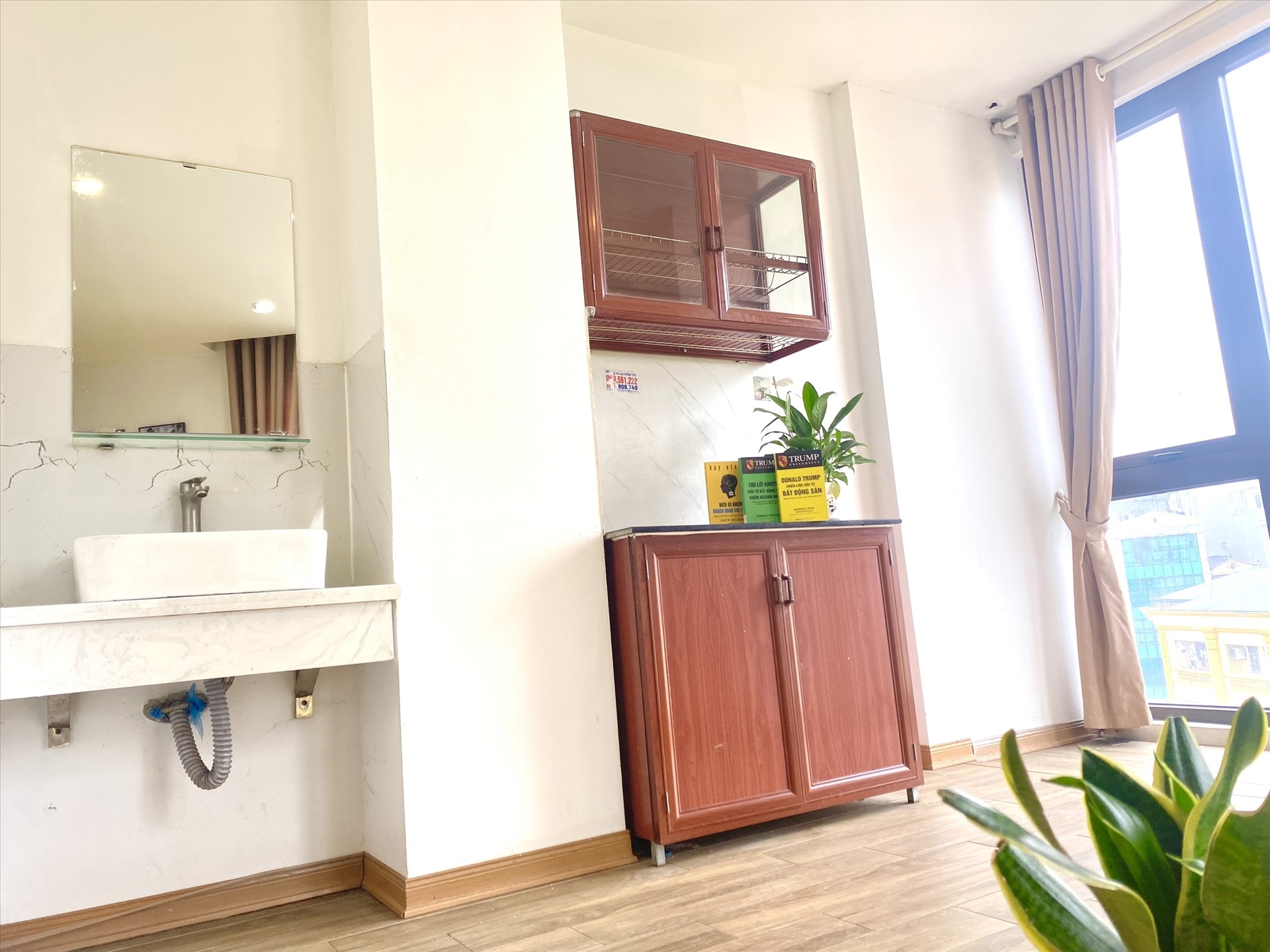 Phòng trọ Studio 28m2 tại Suha Home Doãn Kế Thiện - Cầu Giấy - Phòng bếp