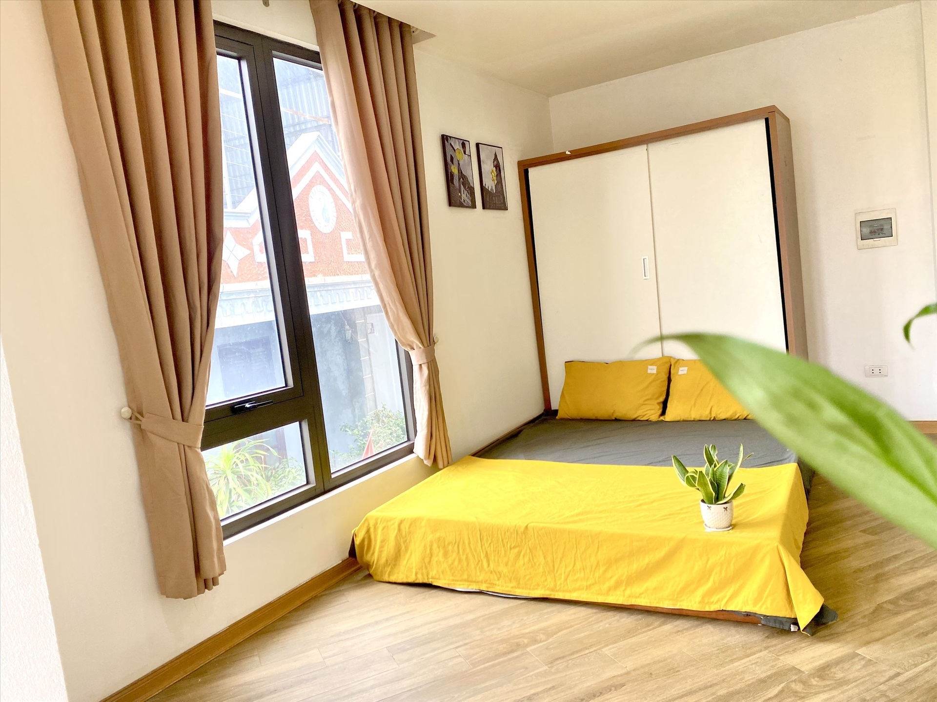 Phòng trọ Studio 28m2 tại Suha Home Doãn Kế Thiện - Cầu Giấy - Phòng ngủ