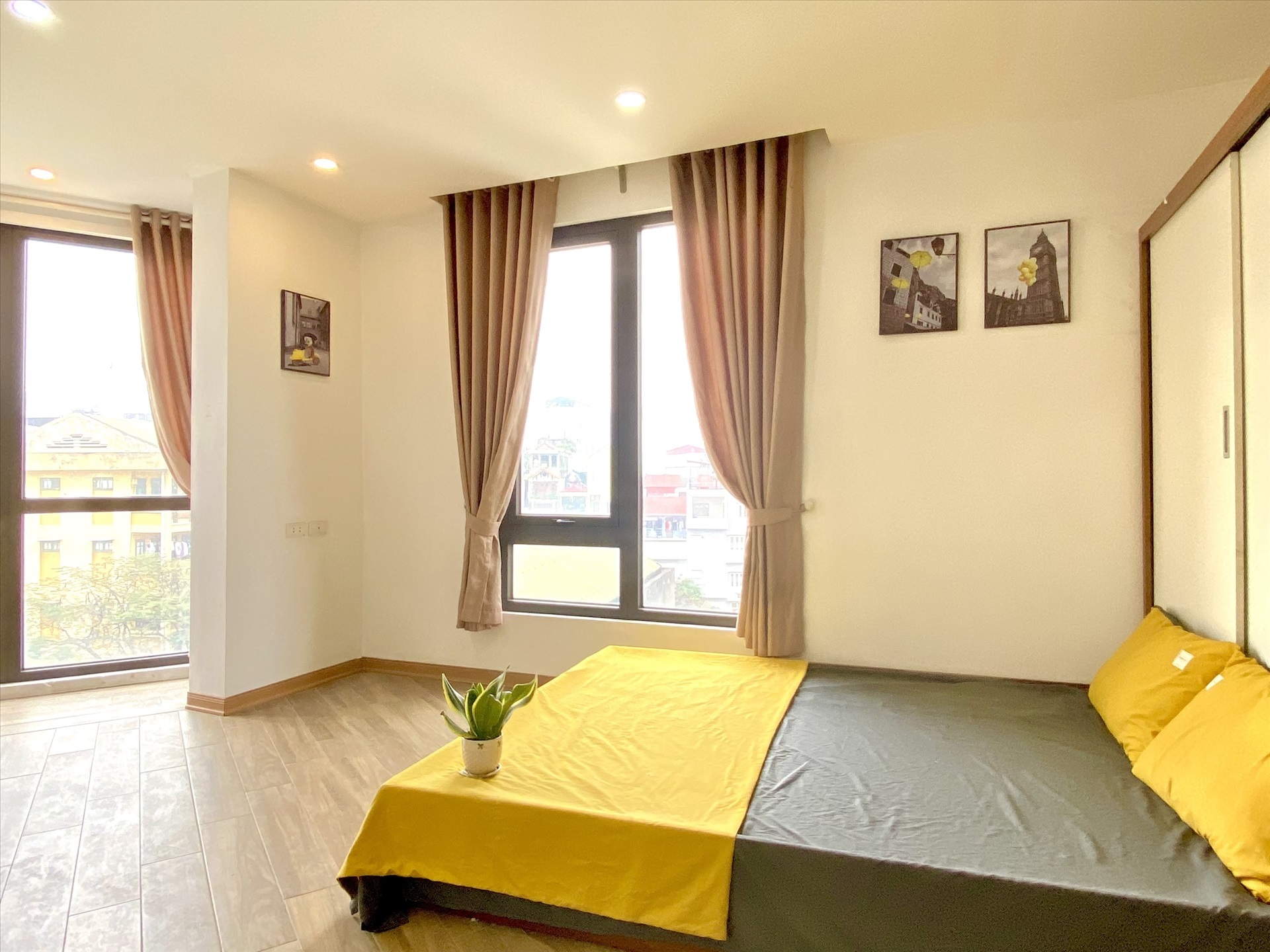 Phòng trọ Studio 28m2 tại Suha Home Doãn Kế Thiện - Cầu Giấy - Phòng ngủ