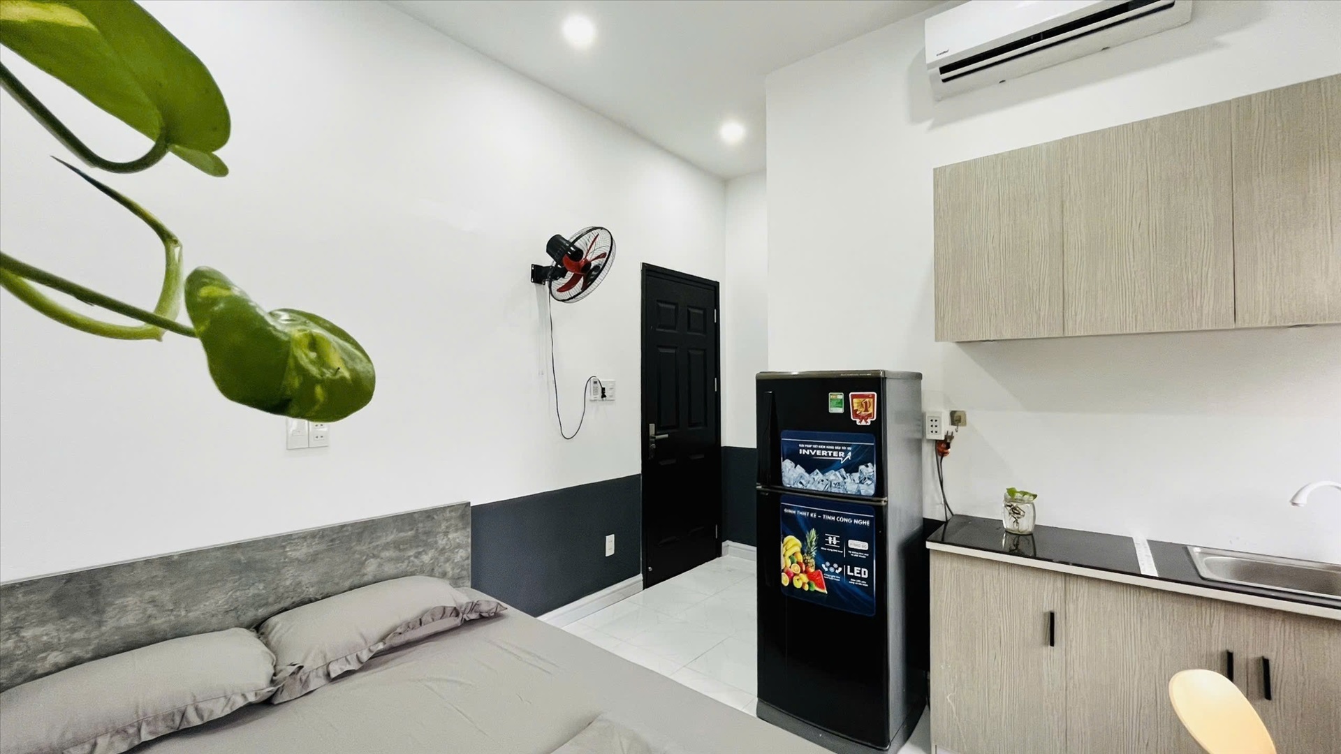 Phòng trọ Studio 20m2 tại AT Home Thống Nhất - Gò Vấp - Phòng ngủ