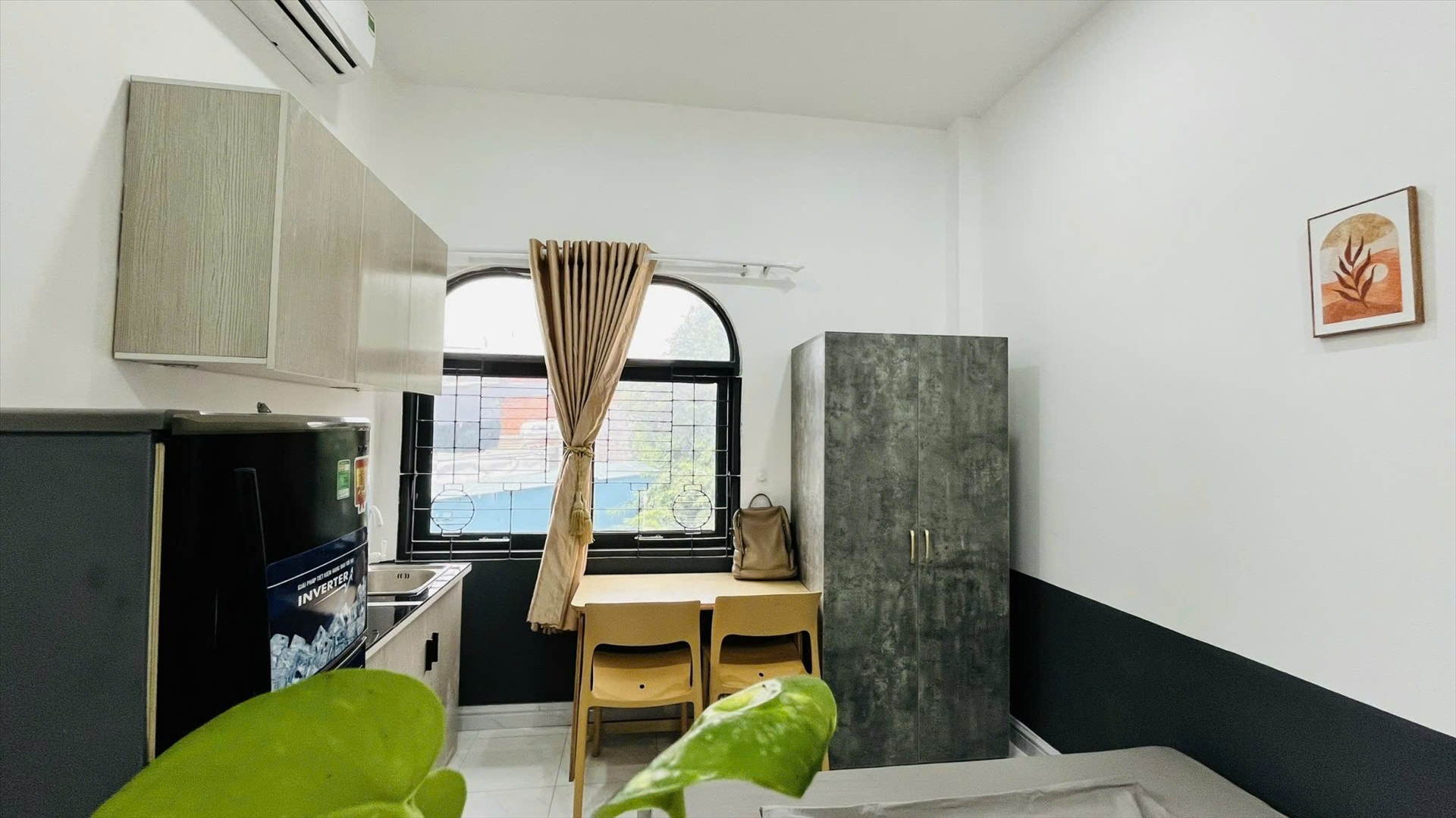 Phòng trọ Studio 20m2 tại AT Home Thống Nhất - Gò Vấp - Phòng ngủ