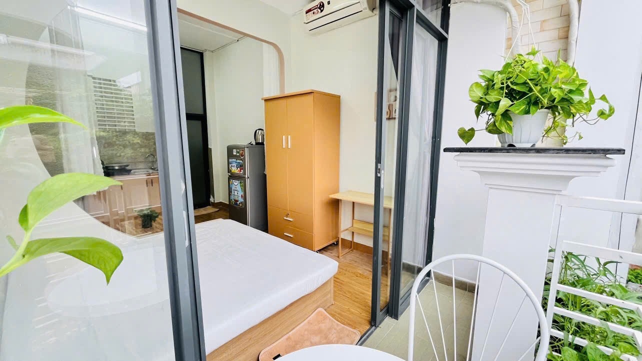 Phòng trọ Studio 23m2 tại NN Home Nguyễn Công Hoan - Phú Nhuận - Phòng ngủ
