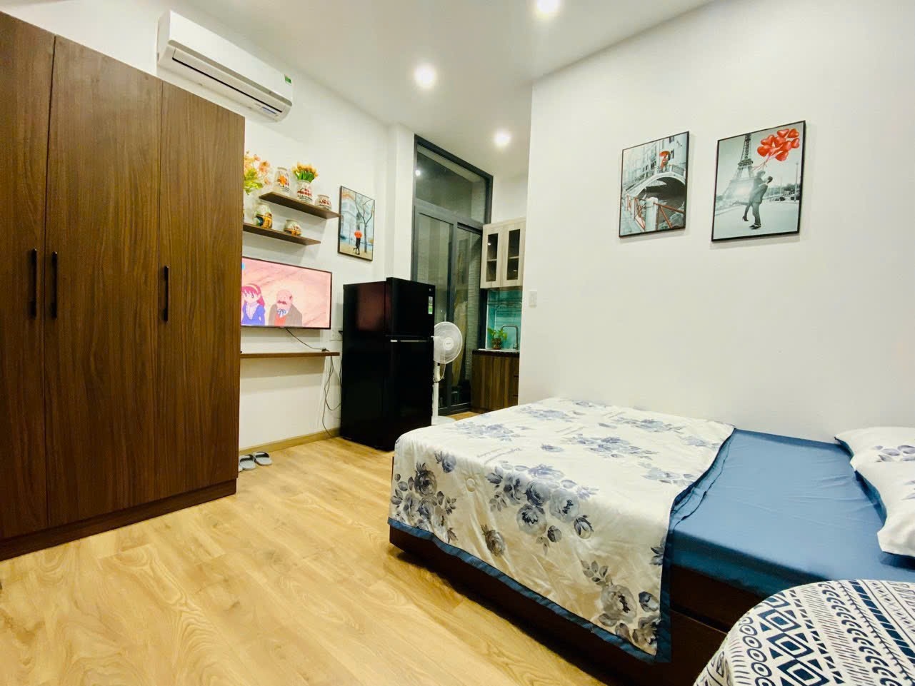Phòng trọ Studio 25m2 tại Myla Homestay Trường Sa - Phú Nhuận - Phòng khách