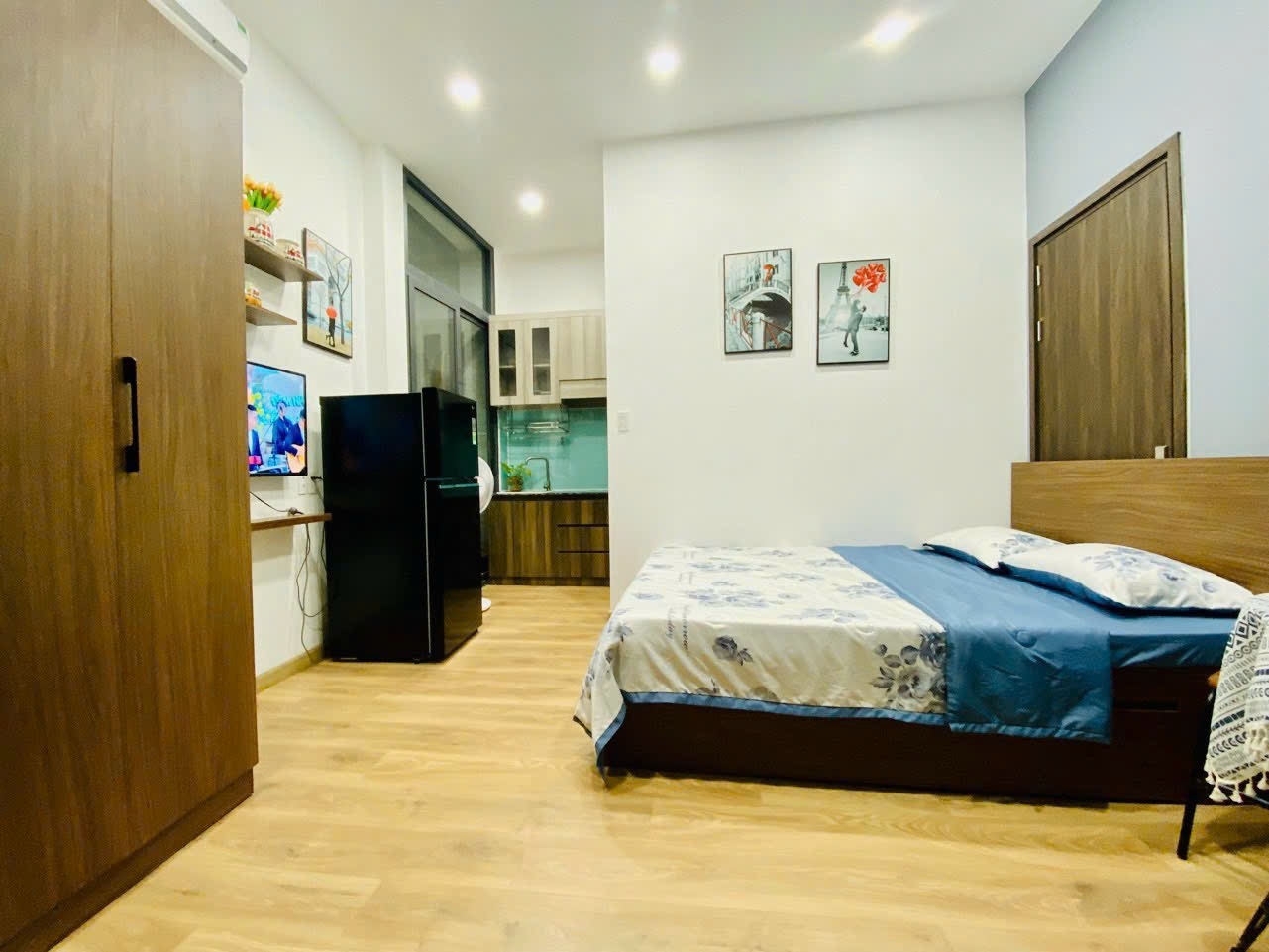 Phòng trọ Studio 25m2 tại Myla Homestay Trường Sa - Phú Nhuận - Phòng khách
