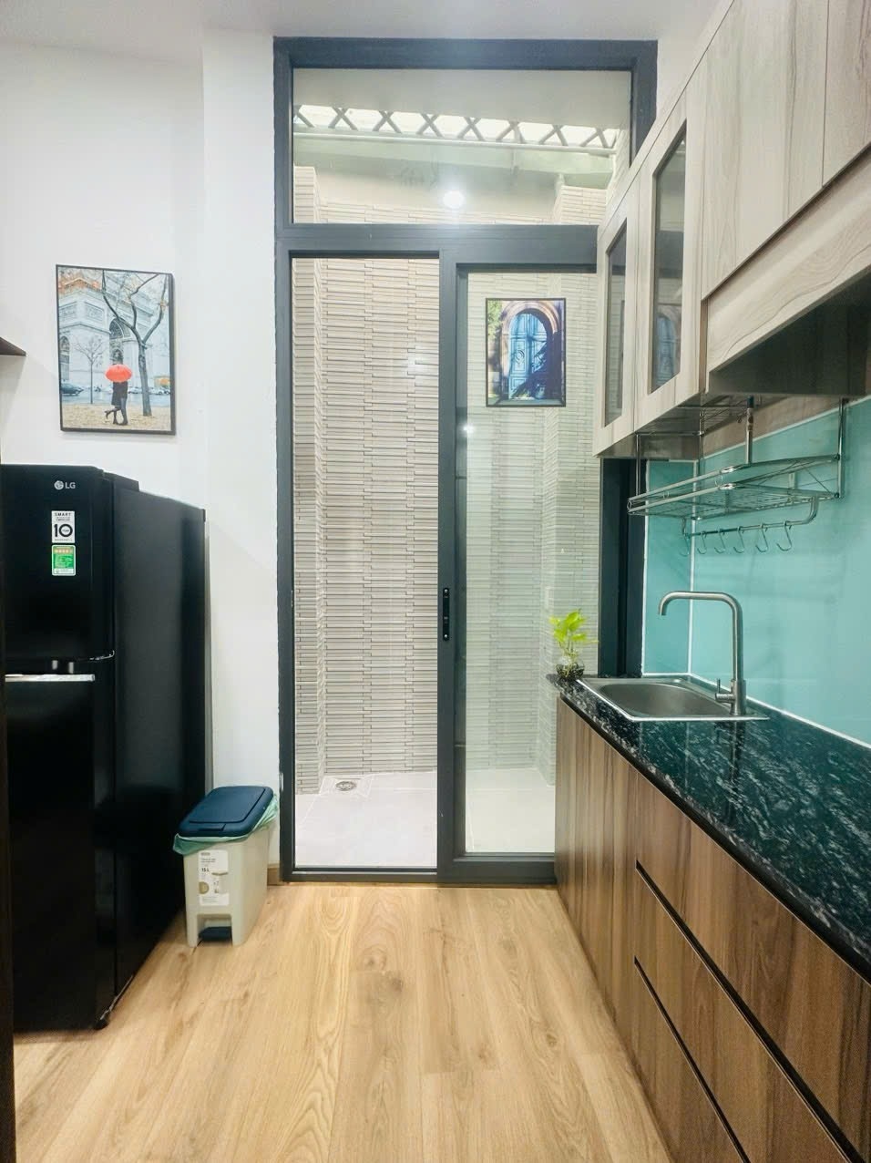 Phòng trọ Studio 25m2 tại Myla Homestay Trường Sa - Phú Nhuận - Phòng bếp