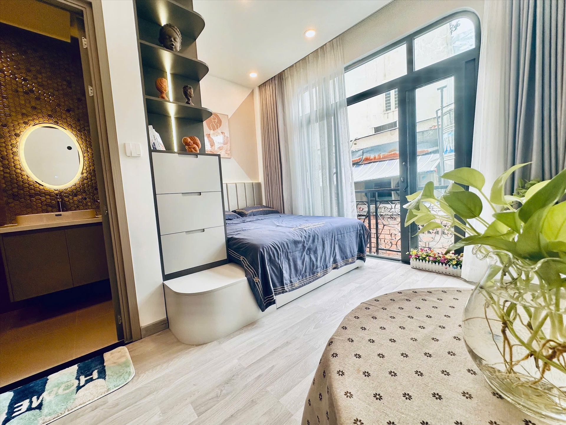 Phòng trọ Studio 25m2 tại Myla Homestay Lê Văn Sỹ - Quận 3 - Phòng ngủ