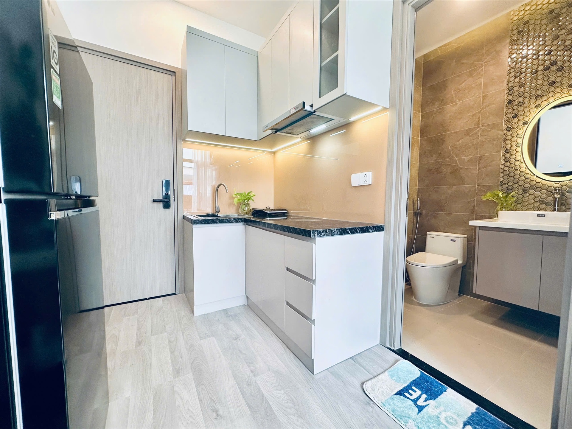 Phòng trọ Studio 25m2 tại Myla Homestay Lê Văn Sỹ - Quận 3 - Phòng bếp