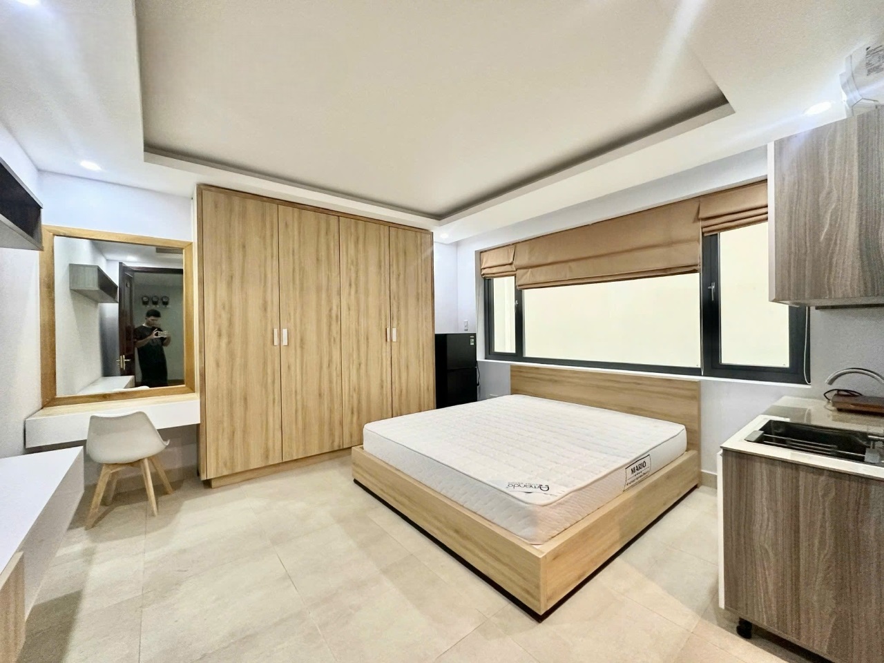Phòng trọ Studio 25m2 tại CL House Nguyễn Thị Minh Khai - Quận 1 - Phòng ngủ