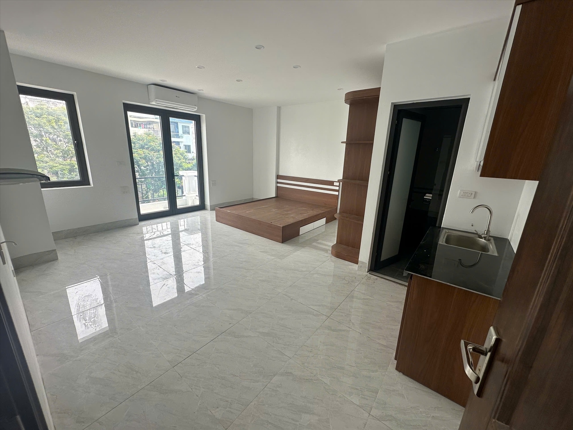 Phòng trọ Studio 35m2 tại GENZ Home Xuân Phương - Nam Từ Liêm - Phòng ngủ