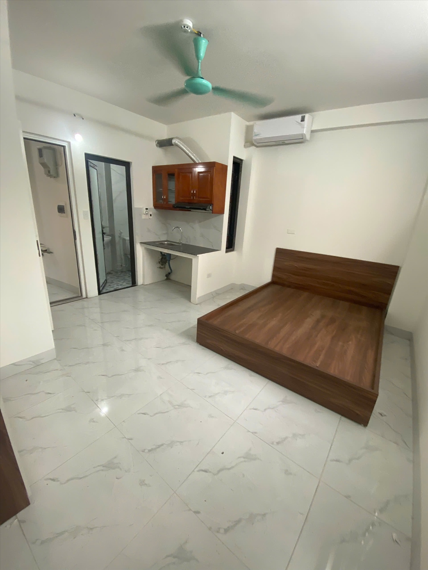 Phòng trọ Studio 25m2 tại CT House Đại Linh - Nam Từ Liêm - Phòng ngủ