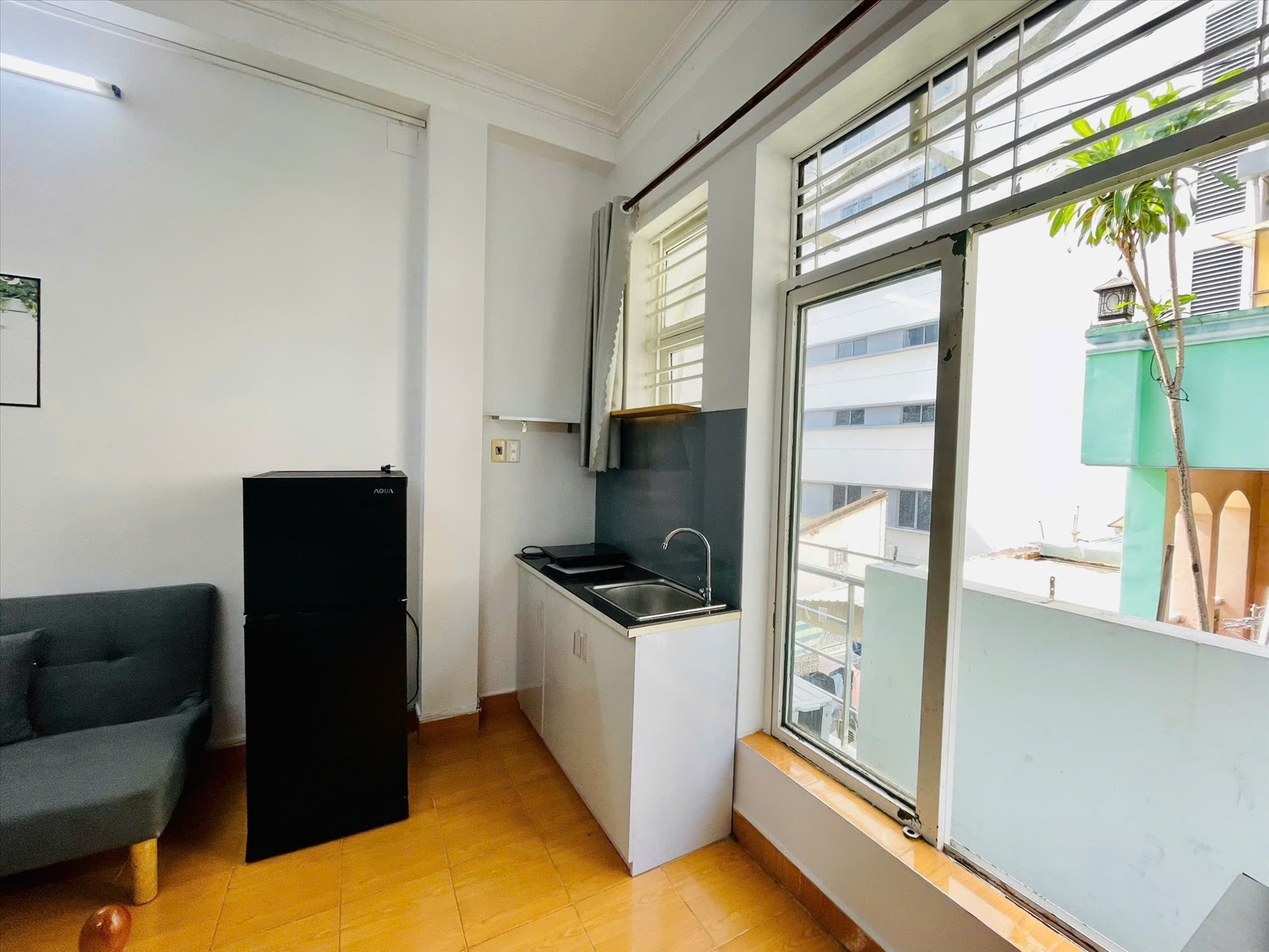 Phòng trọ Studio 25m2 tại CT Home Nguyễn Trãi - Quận 1 - Phòng ngủ