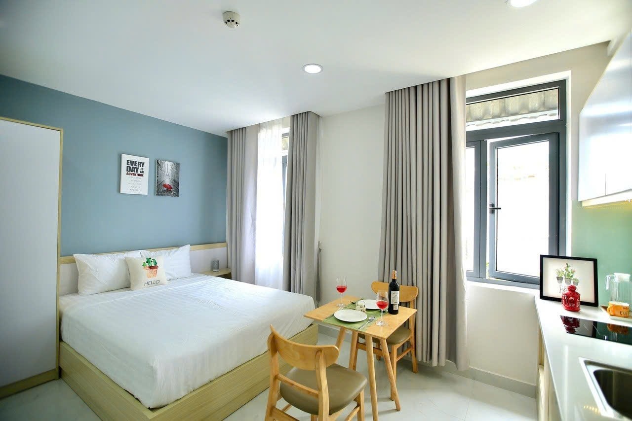 Phòng trọ Studio 20m2 tại Zen Apartment Nguyễn Xí - Bình Thạnh - Phòng ngủ